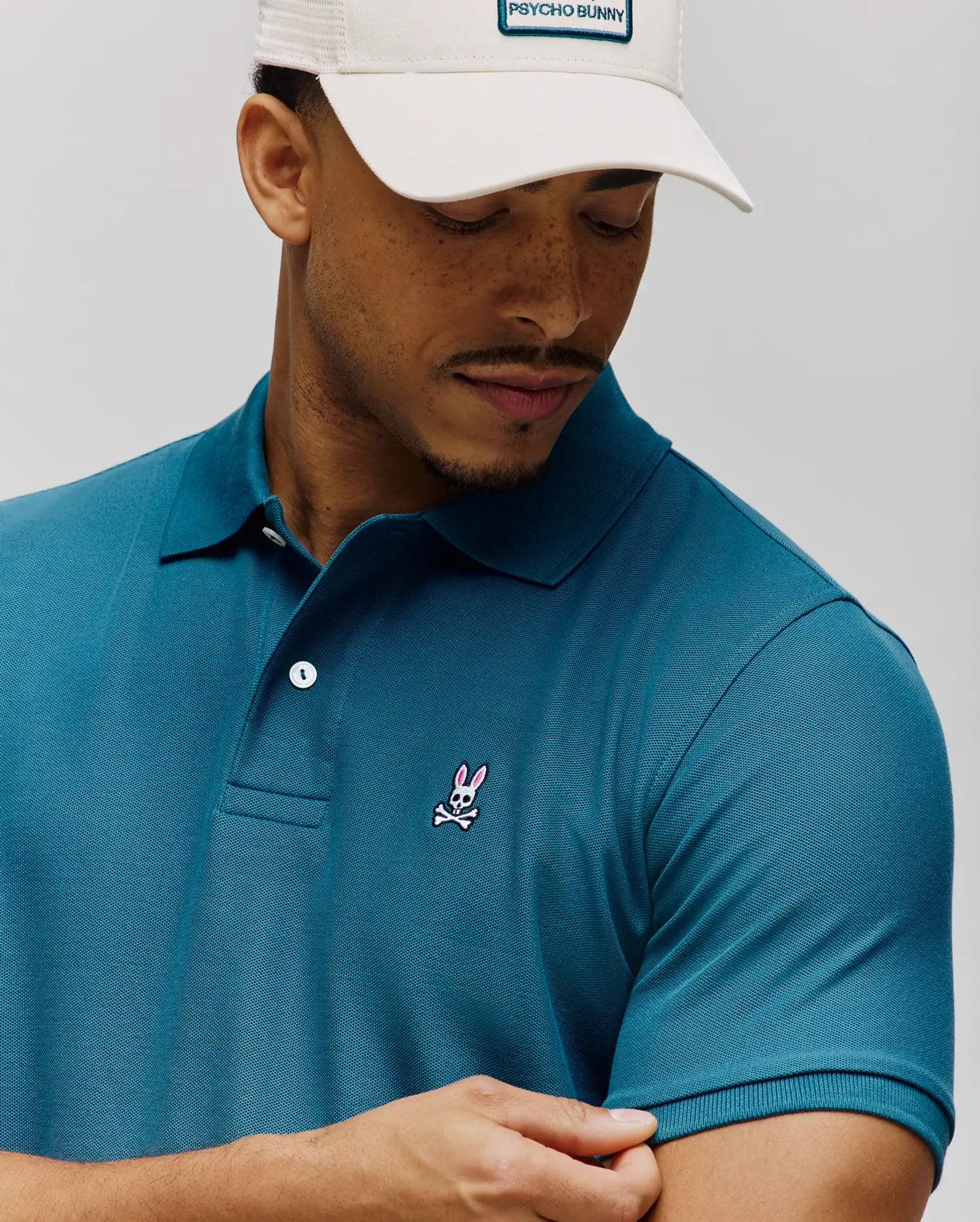 Psycho Bunny Men's Polos MENS CLASSIC PIQUE POLO B6K001F200 polo Mallard Blue