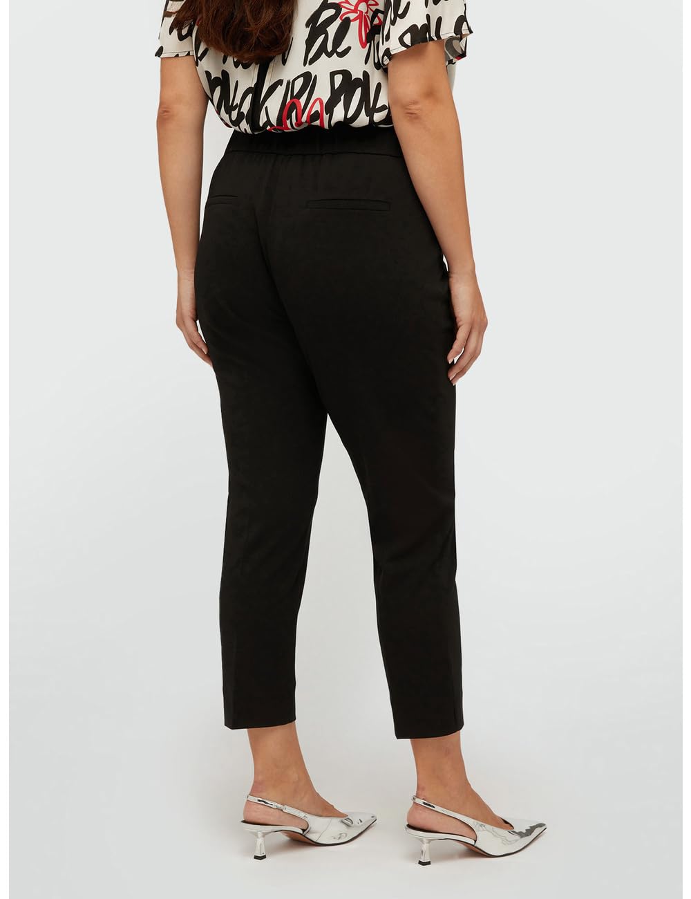 Fiorella Rubino Pantaloni Dritti con Tasche all'Americana S Plus