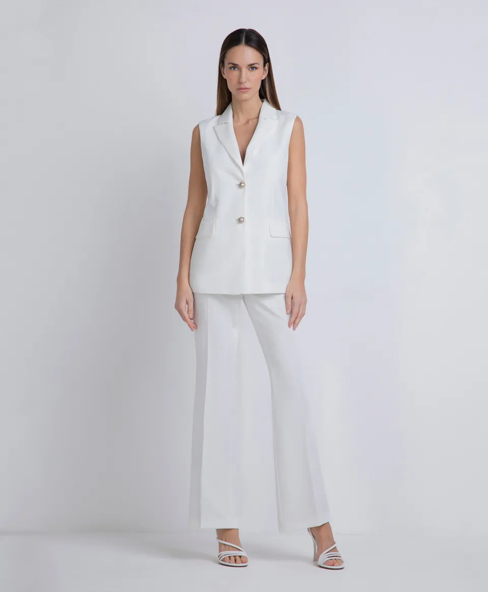 Markup Donna Jeans & Pantaloni Pantalone flare in tessuto bielastico