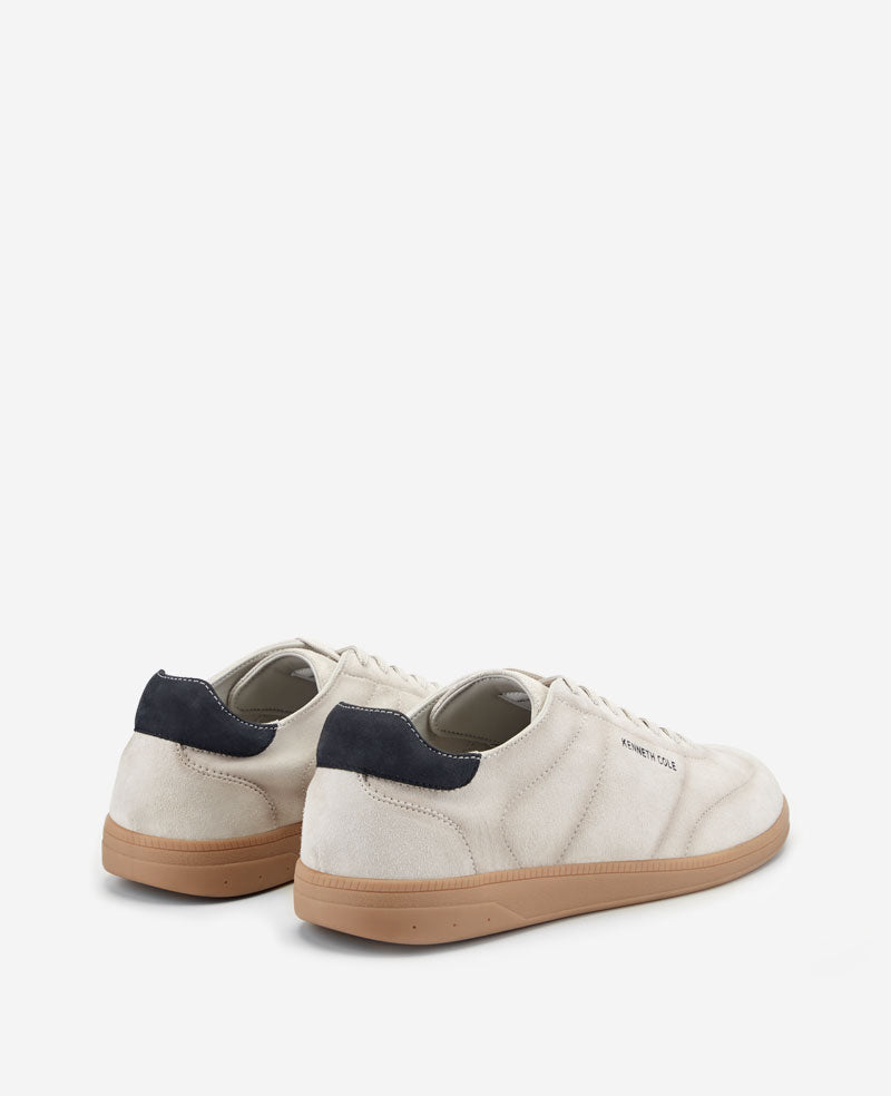 Kenneth Cole Reaction Shoes Mercer Lace-up Sneaker sneakers uomo camoscio bianco grigio