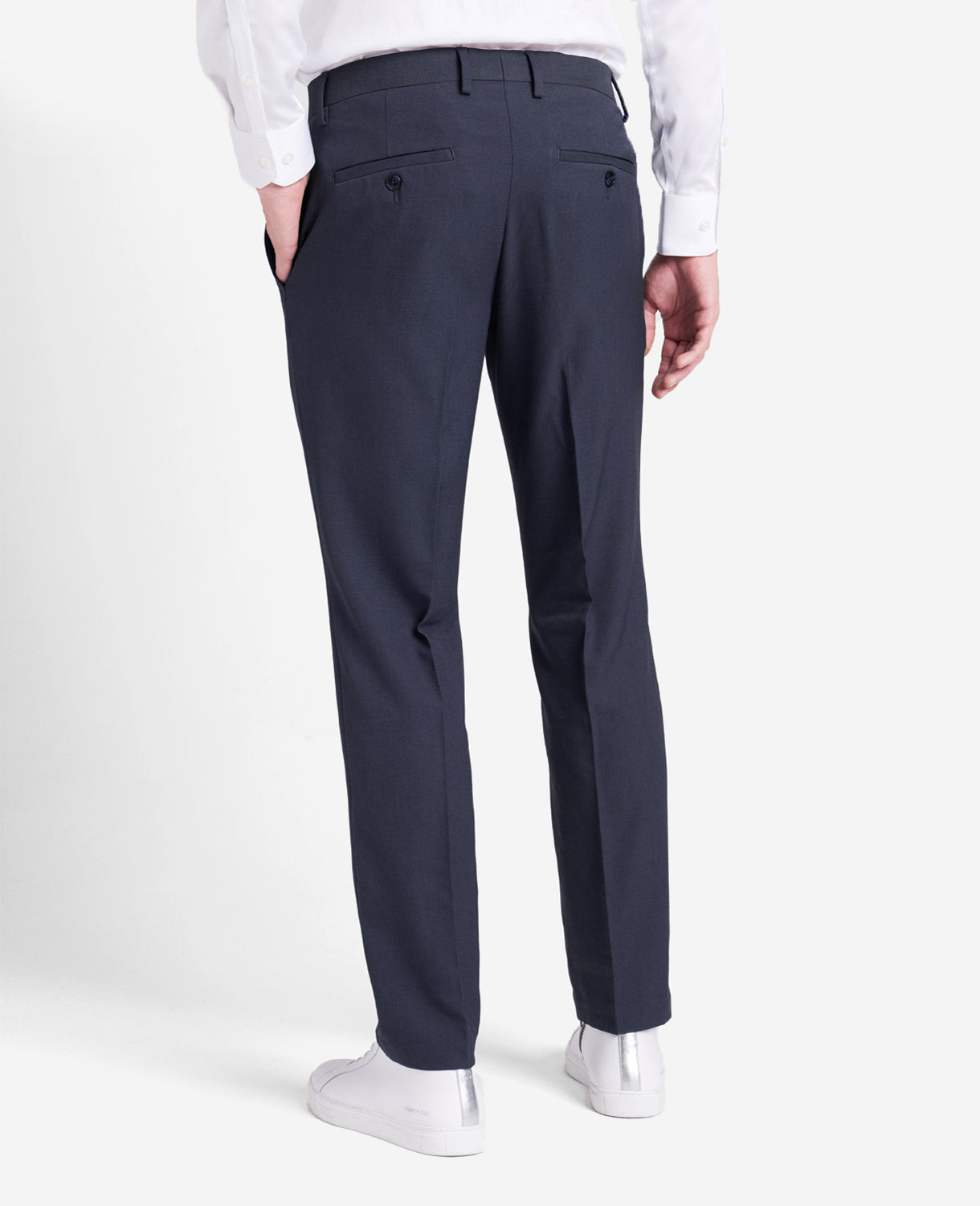 Kenneth Cole Reaction Clothing Stretch Modern-Fit Dress Pant pantaloni blu