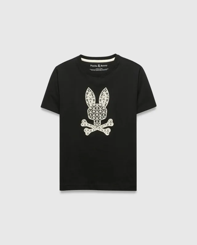 Psycho Bunny Kids Tees KIDS BRAD GRAPHIC TEE - KT0200182 T-shirt nera