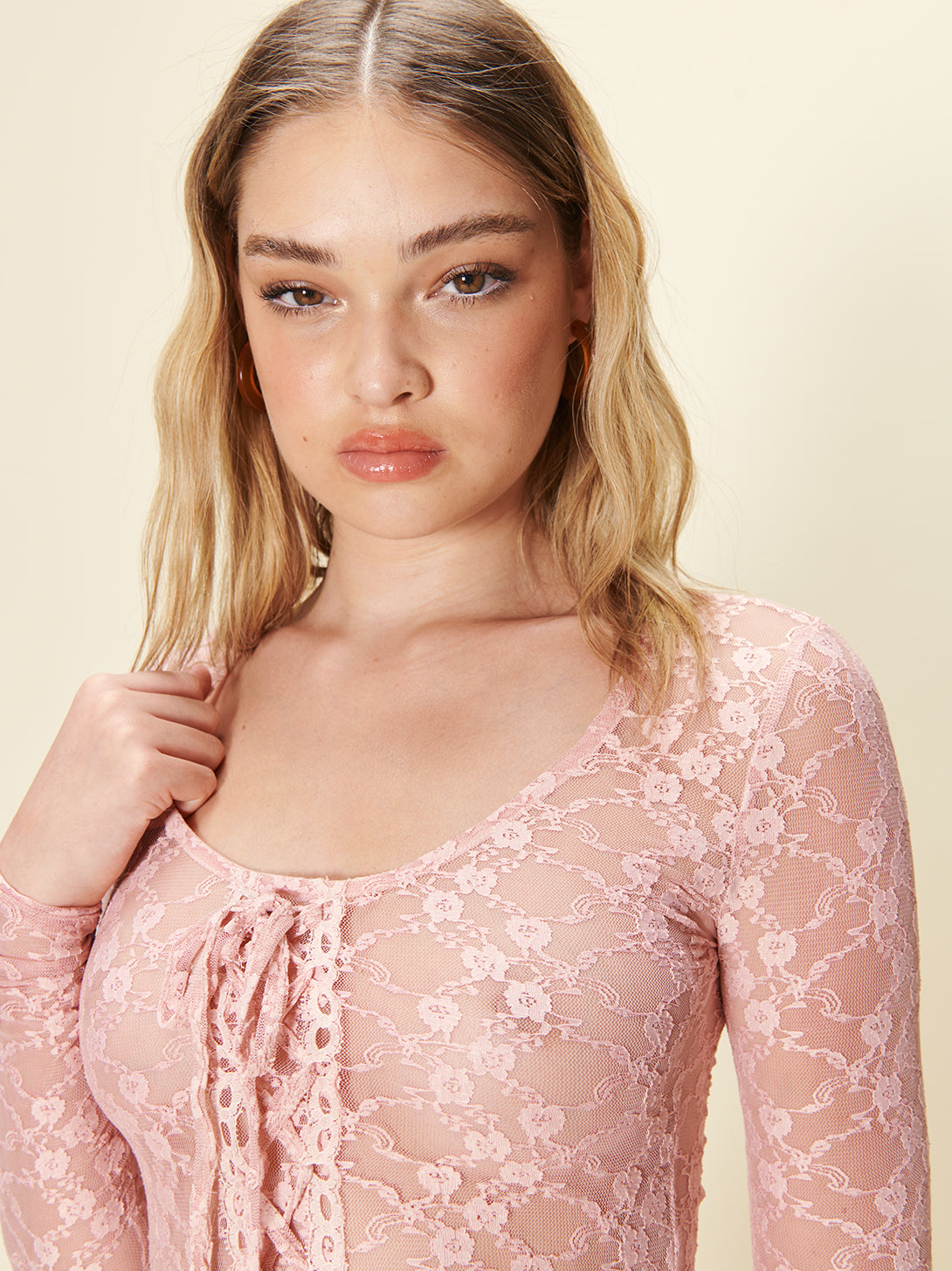 House Of Sunny Womens Tops LOVE LACE BODY body in pizzo taglie UK 6-18