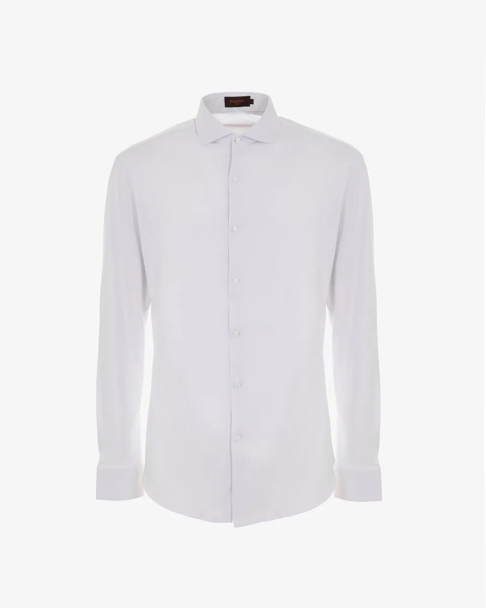 Markup Uomo Camicie Camicia collo francese manica lunga camicia