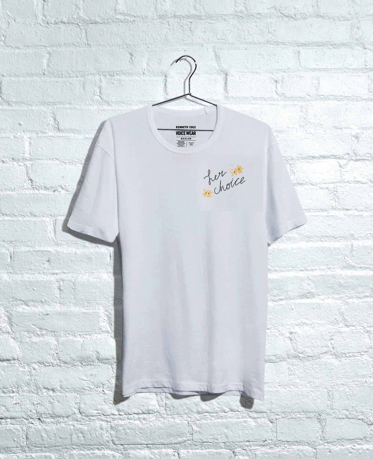 Kenneth Cole Reaction Clothing Her Choice T-Shirt T-shirt bianca XXS-XXL in cotone