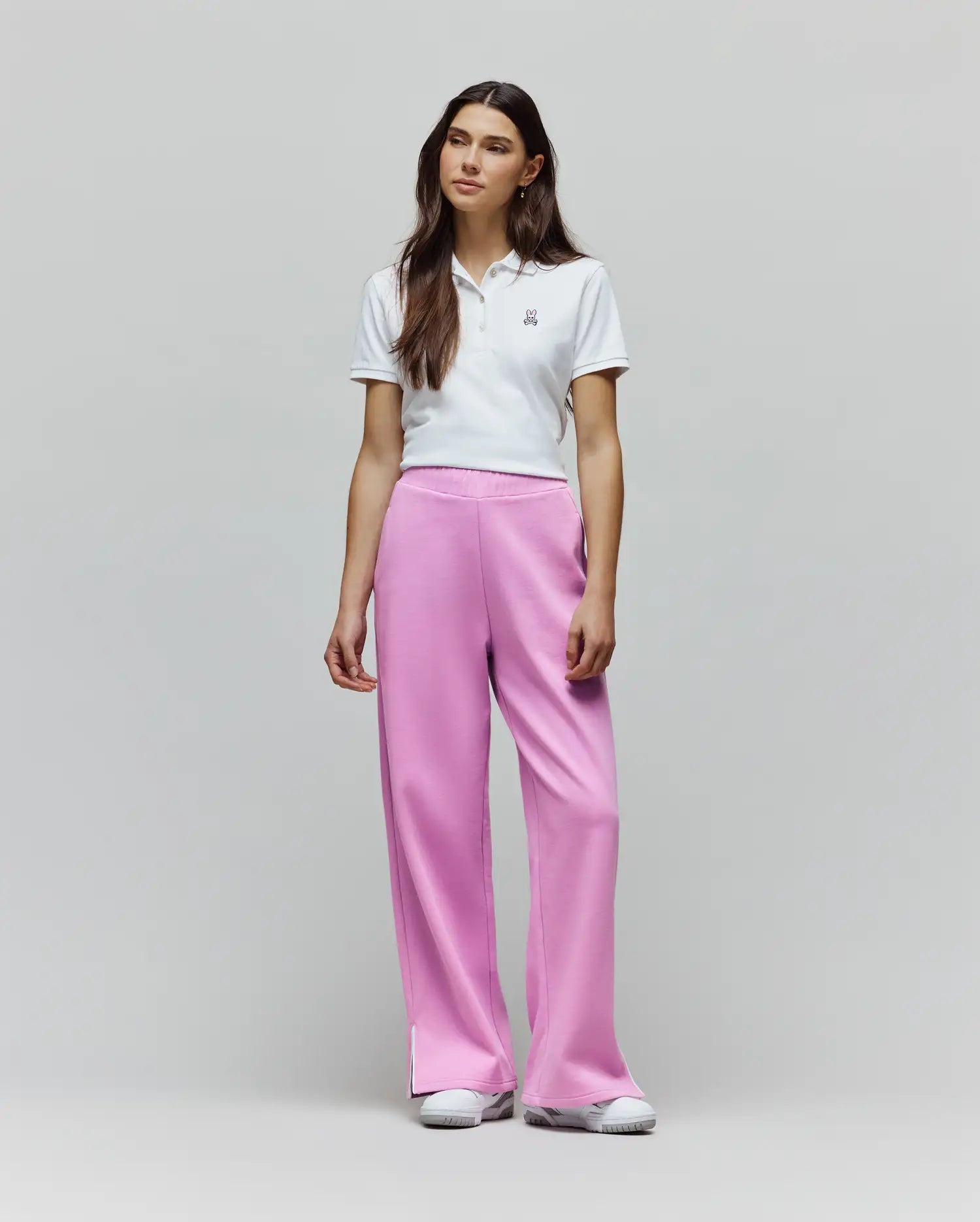 Psycho Bunny Women's Bottoms Daisie Fleece Joggers pantaloni felpa orchidea