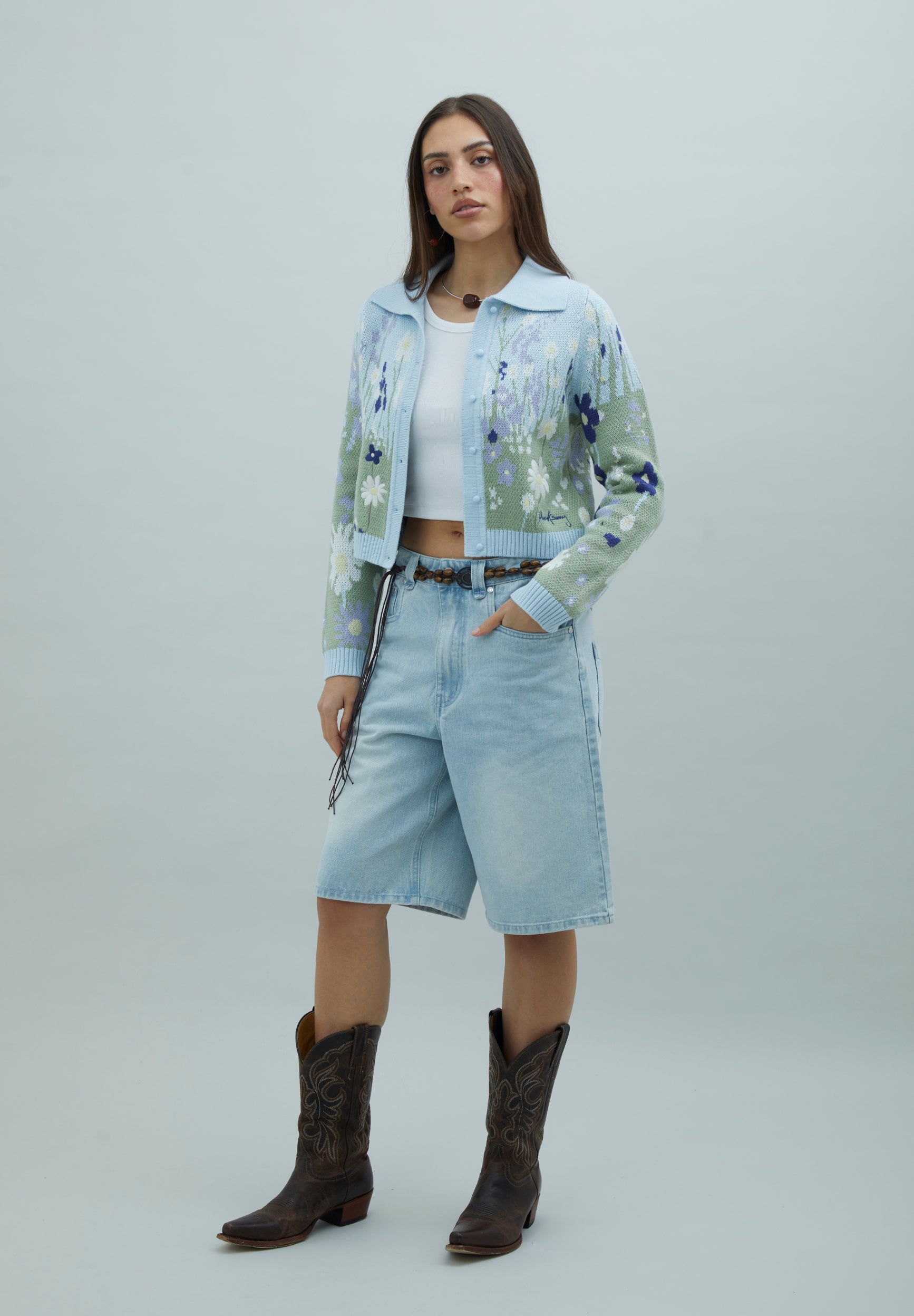 House Of Sunny Women's Knitwear Bluebell Tripper maglia in blu