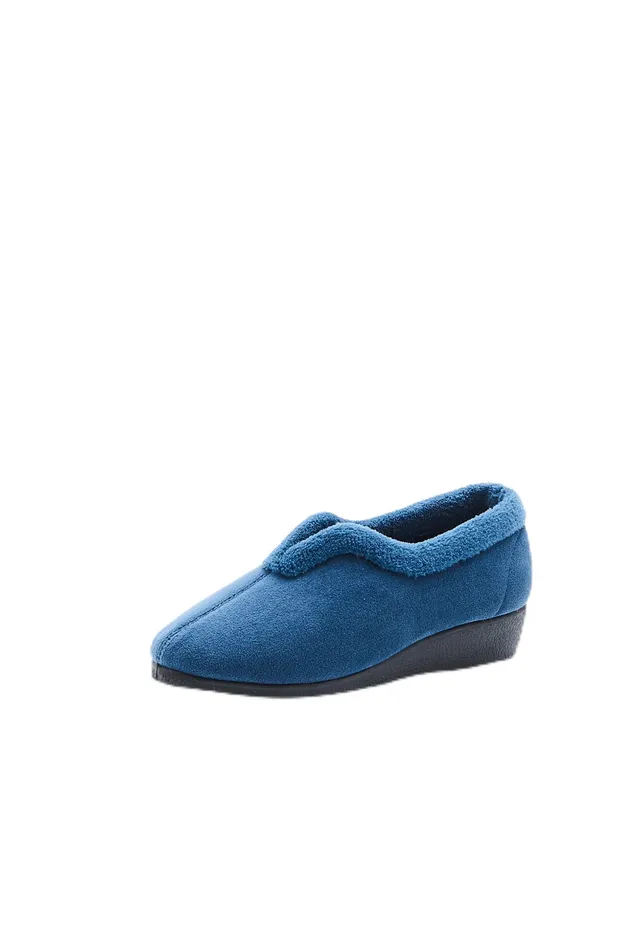 Damart Thermolactyl Pantofole da donna 36 EU blu marino calde