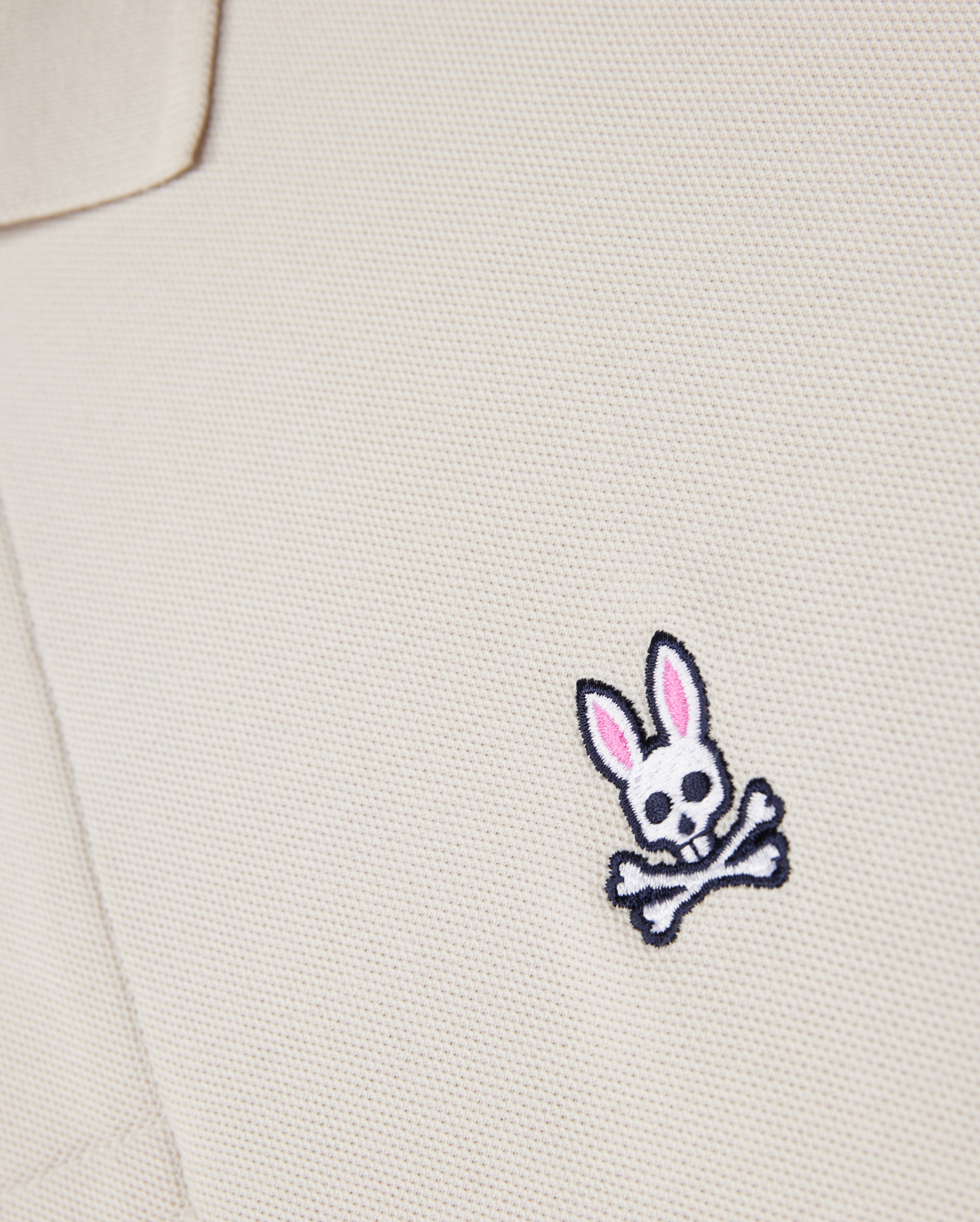 Psycho Bunny Men's Polos MENS CLASSIC PIQUE POLO SHIRT B6K001B200 polo Natural Linen