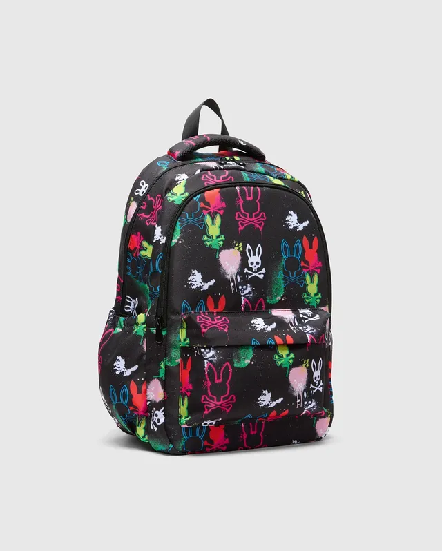 Psycho Bunny Kids Accessories Quintin Backpack zaino nero O/S