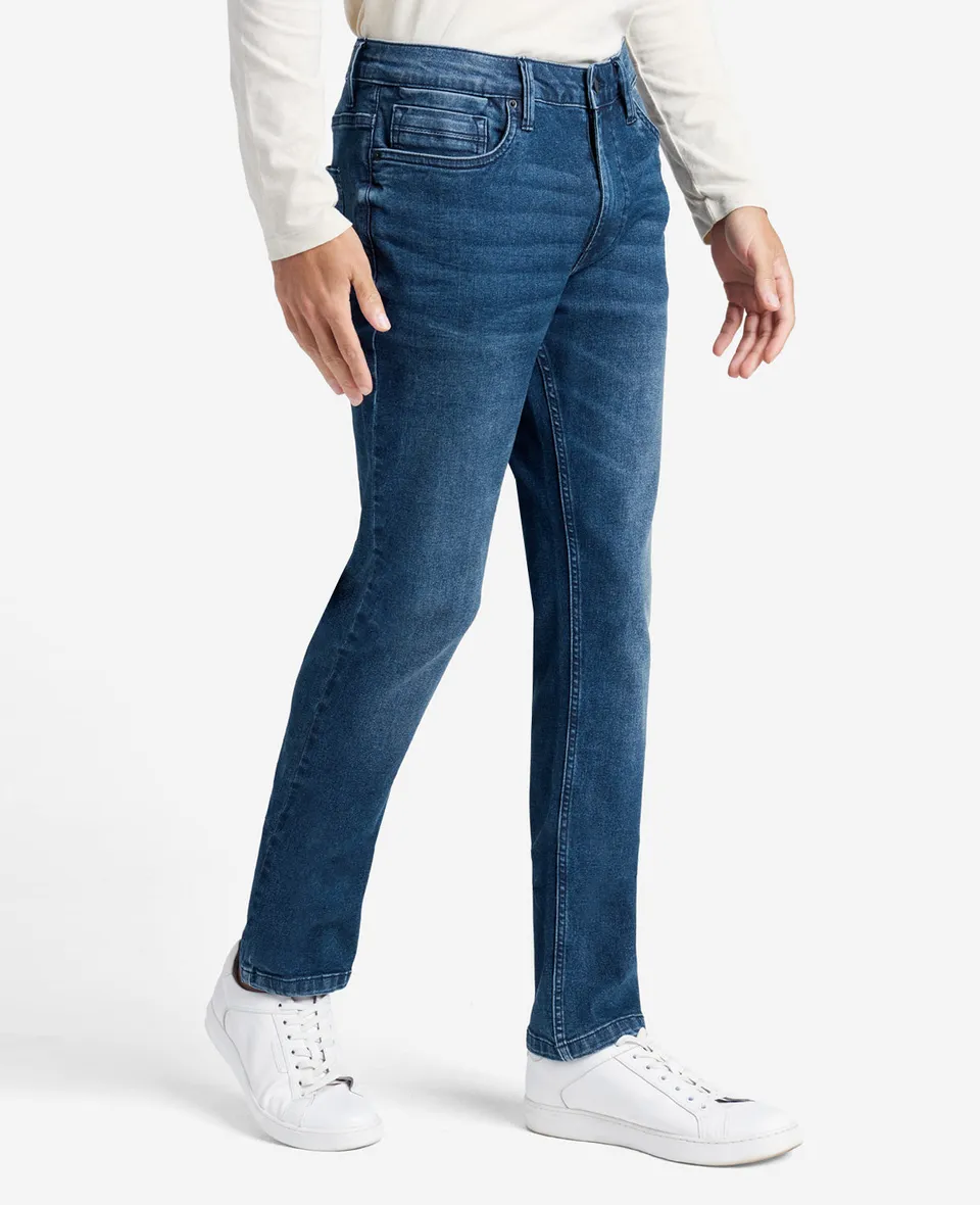 Kenneth Cole Reaction Clothing Slim-Fit Recycled Stretch Denim Jean jeans Bethune blu