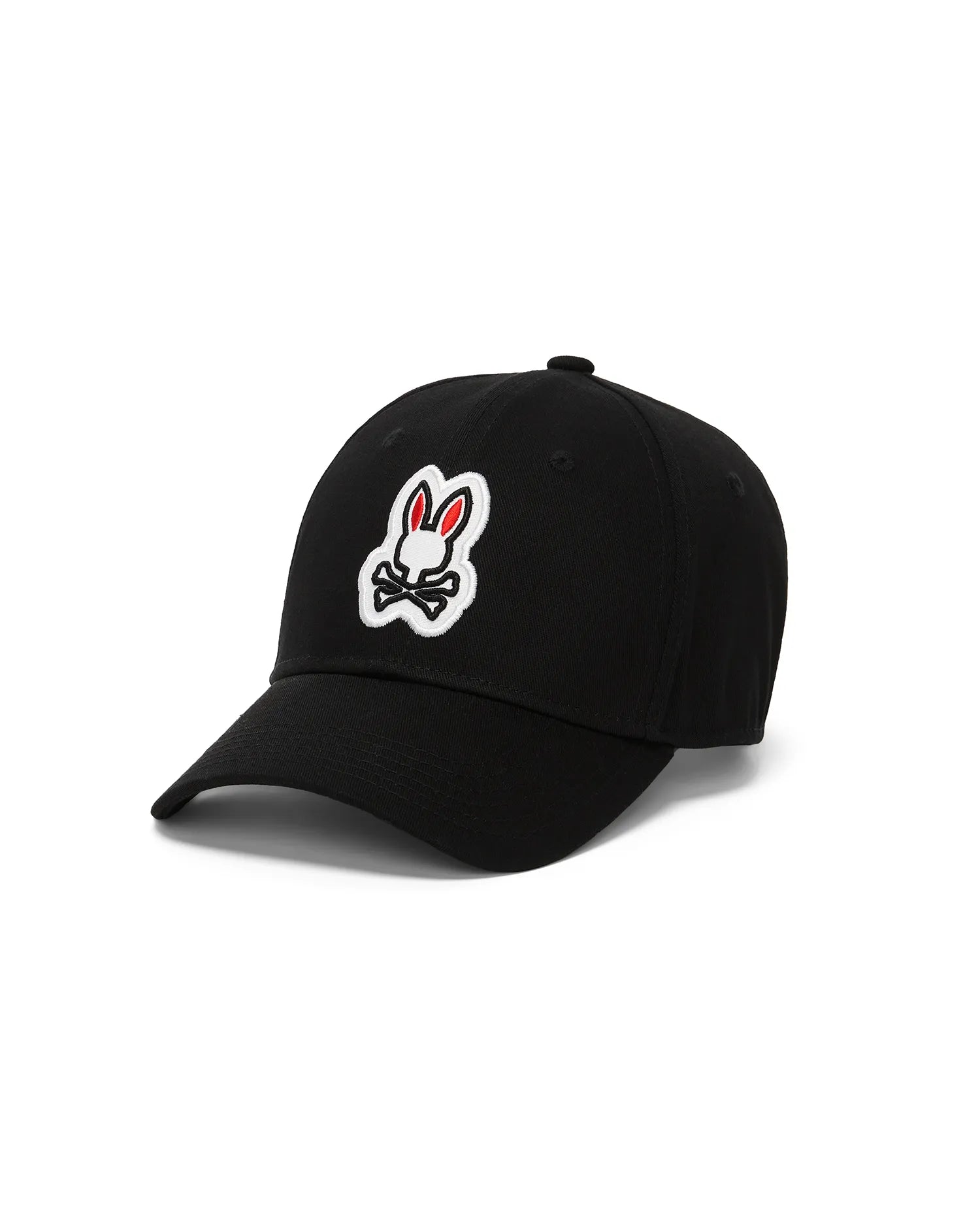 Psycho Bunny Accessories Jaydon Baseball Cap cappellino nero regolabile