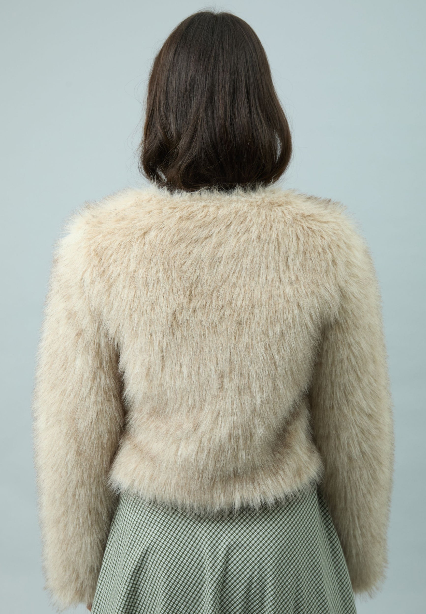 House Of Sunny Women's Jackets GAIA FUR MULTIWAY JACKET giacca crema in ecopelliccia