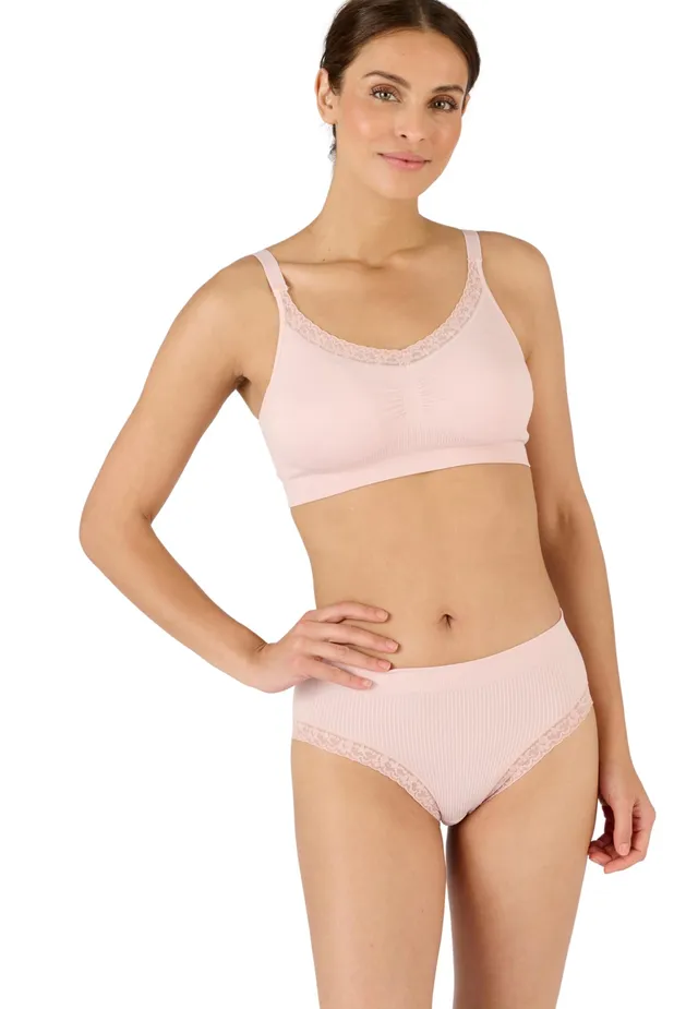 Damart Biancheria intima reggiseno senza ferretto rosa antico