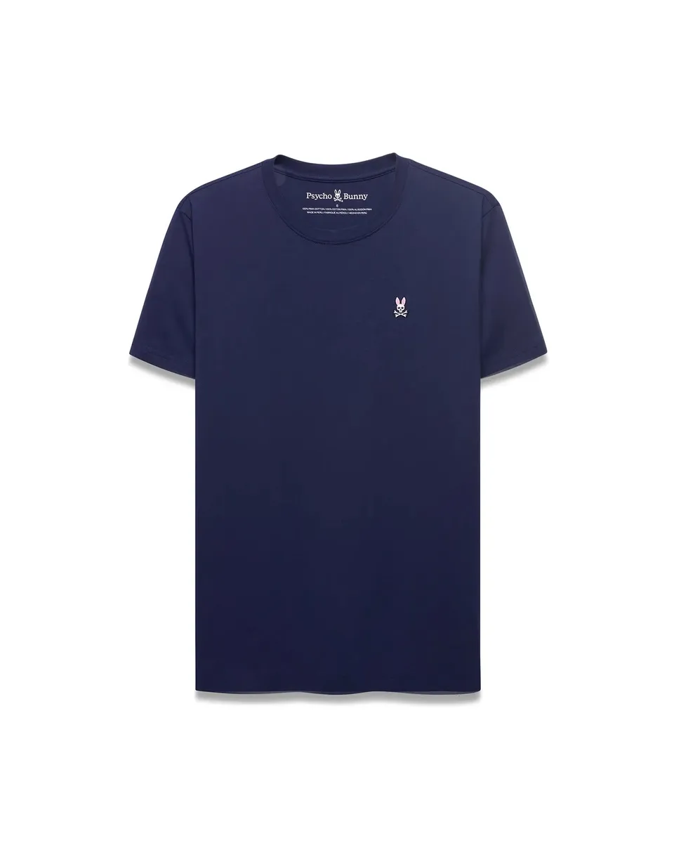 Psycho Bunny Men's Tees Classic Crew Neck Tee B6U014CRPC maglietta blu XXS