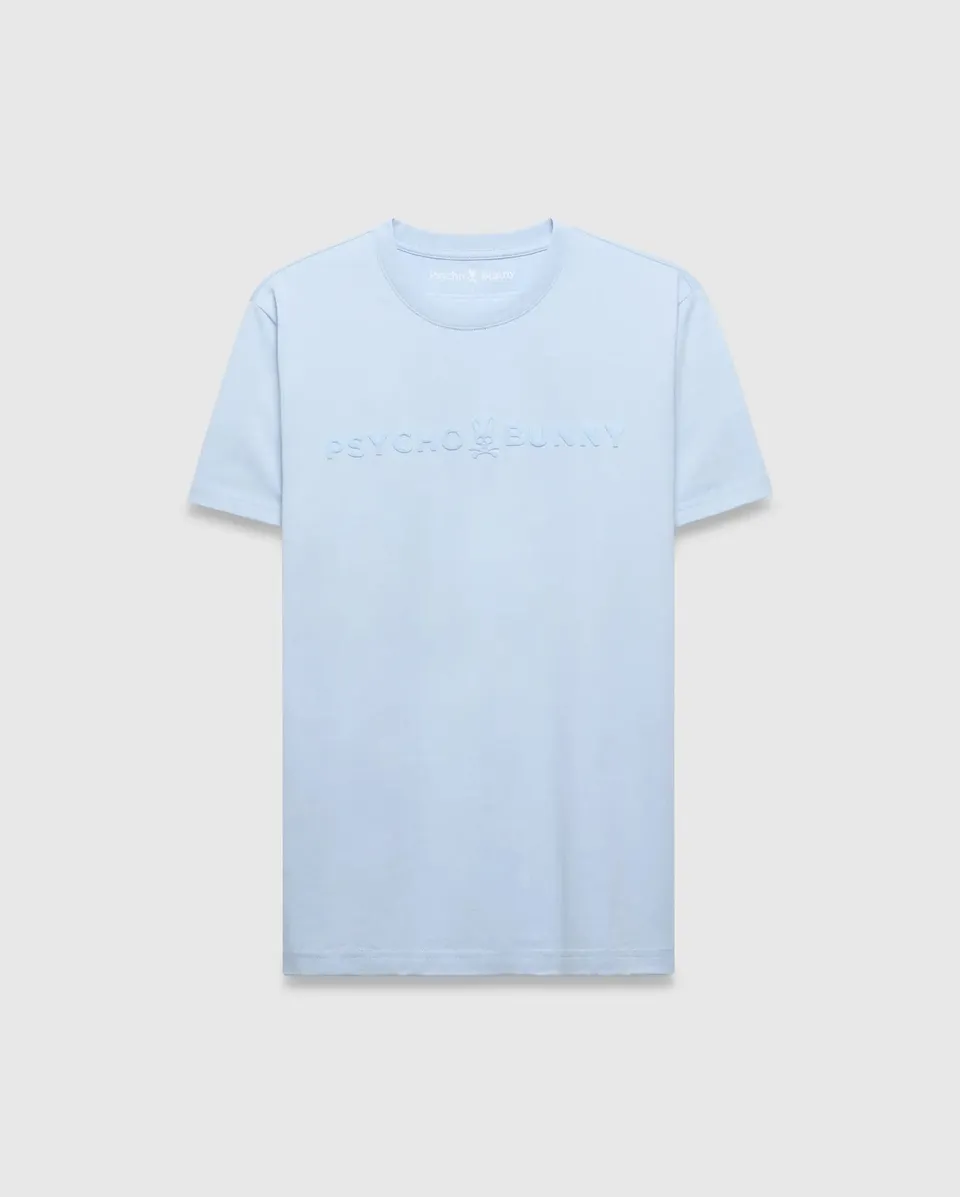 Psycho Bunny Men's Tees Royce Graphic Tee t-shirt blu cotone Pima