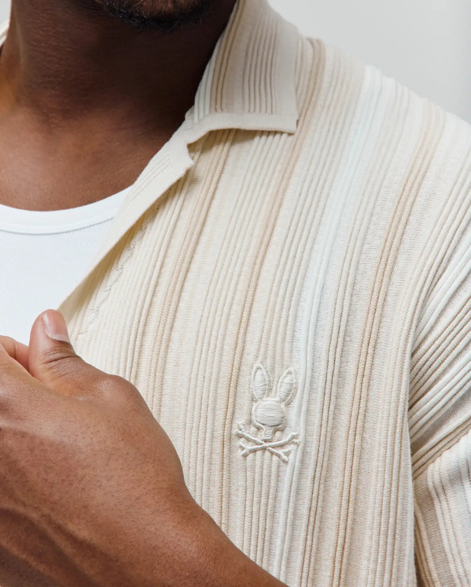 Psycho Bunny Men's Shirts Cliff Shirt camicia Pristine in cotone