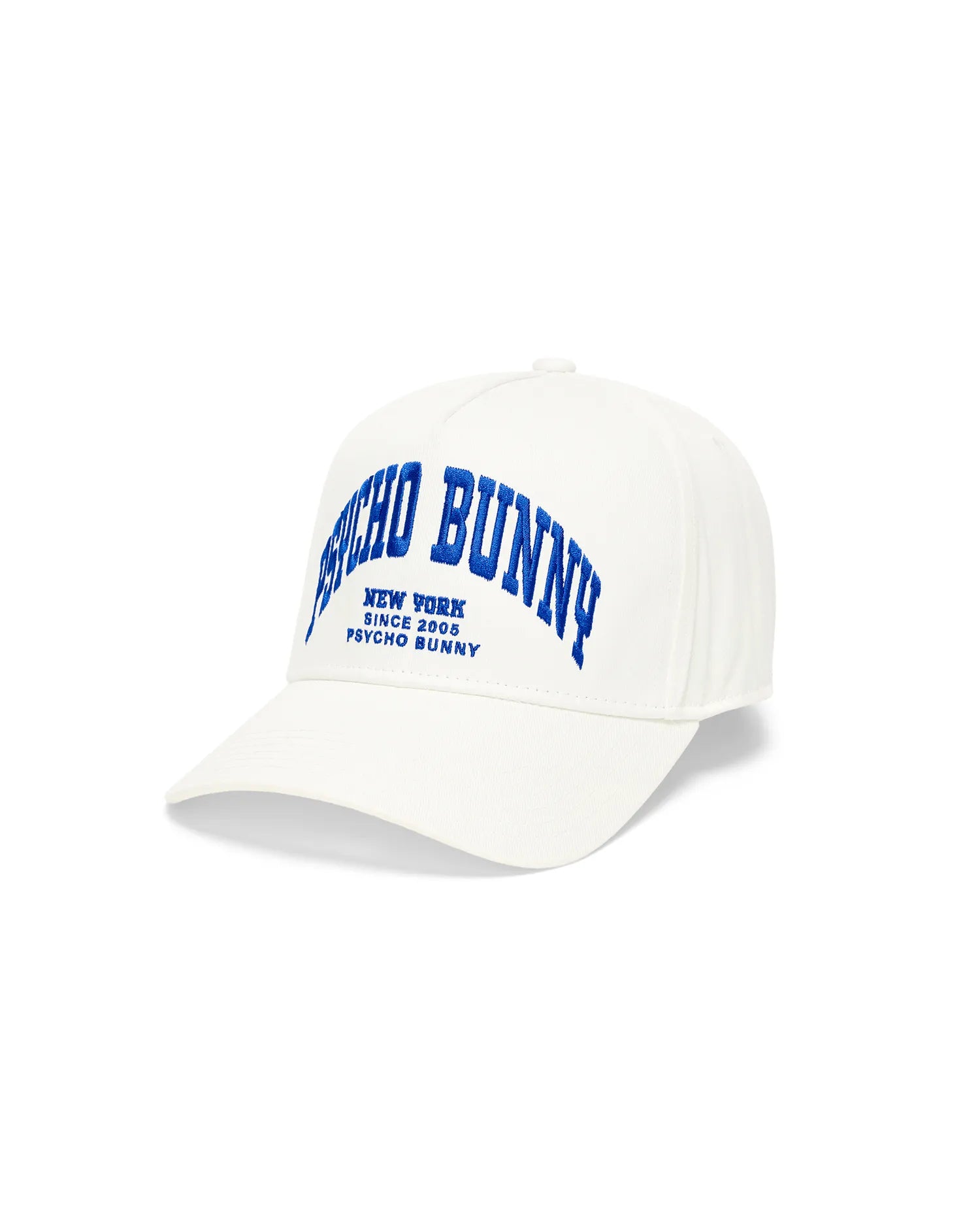 Psycho Bunny Kids Accessories Nathaniel A-Frame Trucker Cap cappellino ecrù in cotone