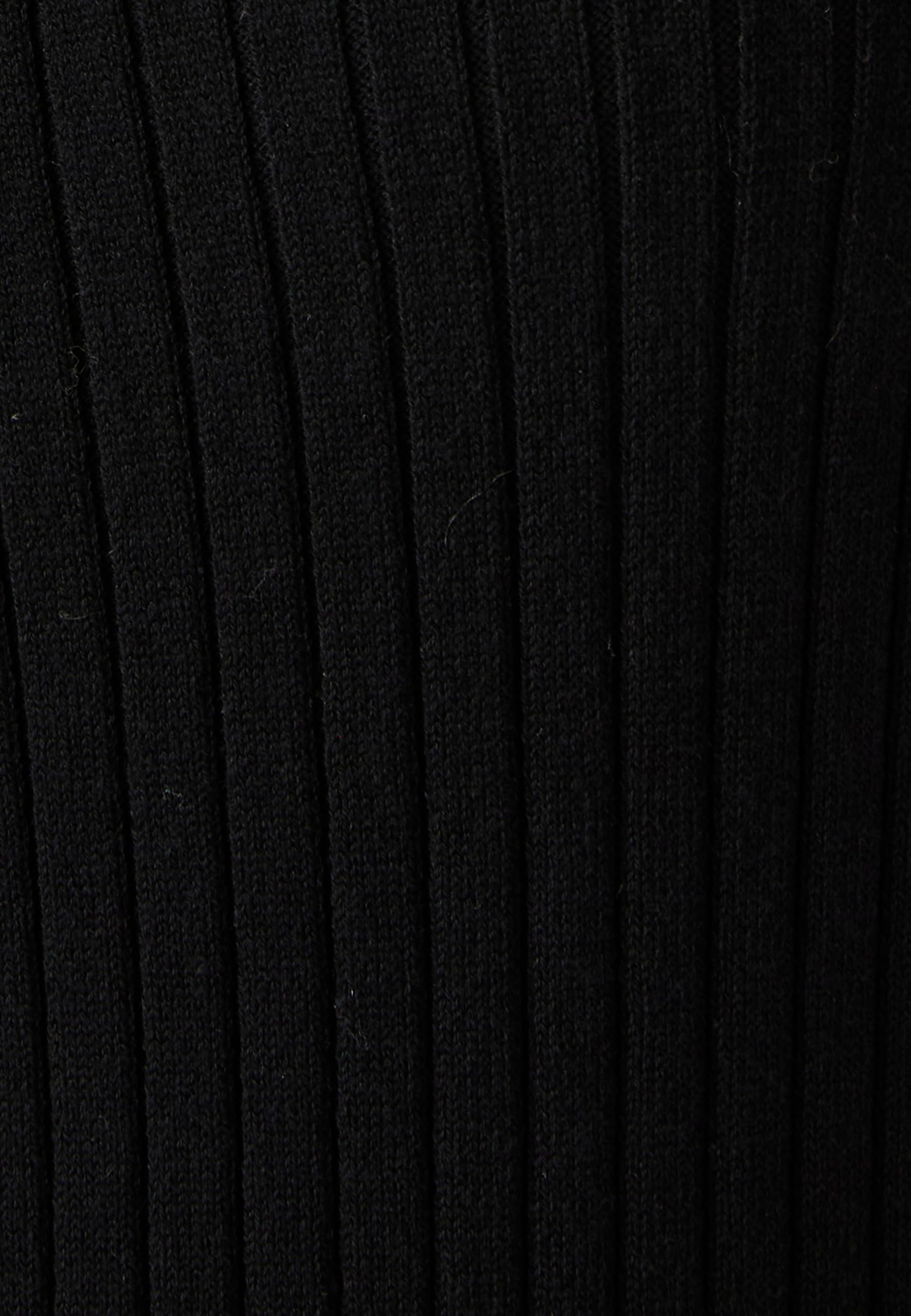 Damart Prêt-à-porter Maglione polo nero donna in cotone biologico