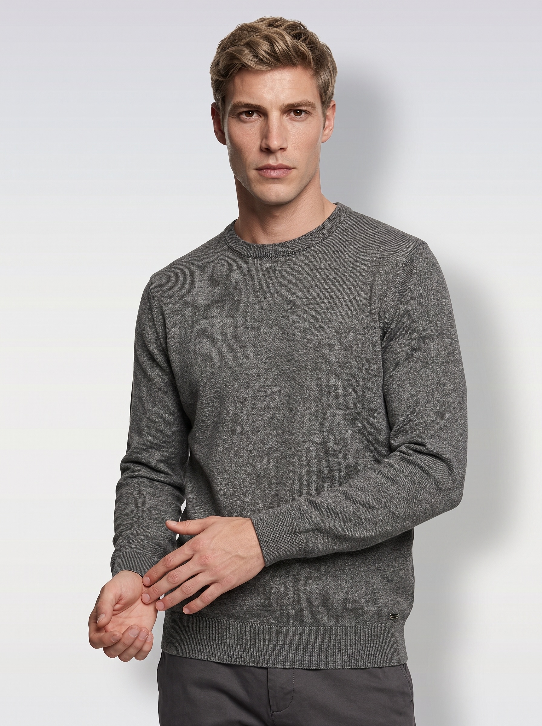 Markup Uomo Maglieria Maglione Girocollo Viscose Blend
