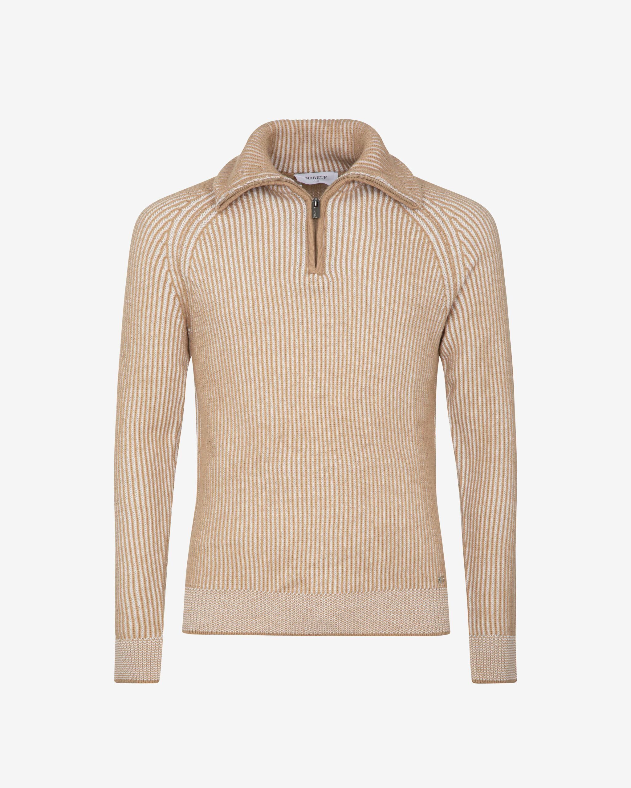 Markup Uomo Maglieria Lupetto zip maglia inglese