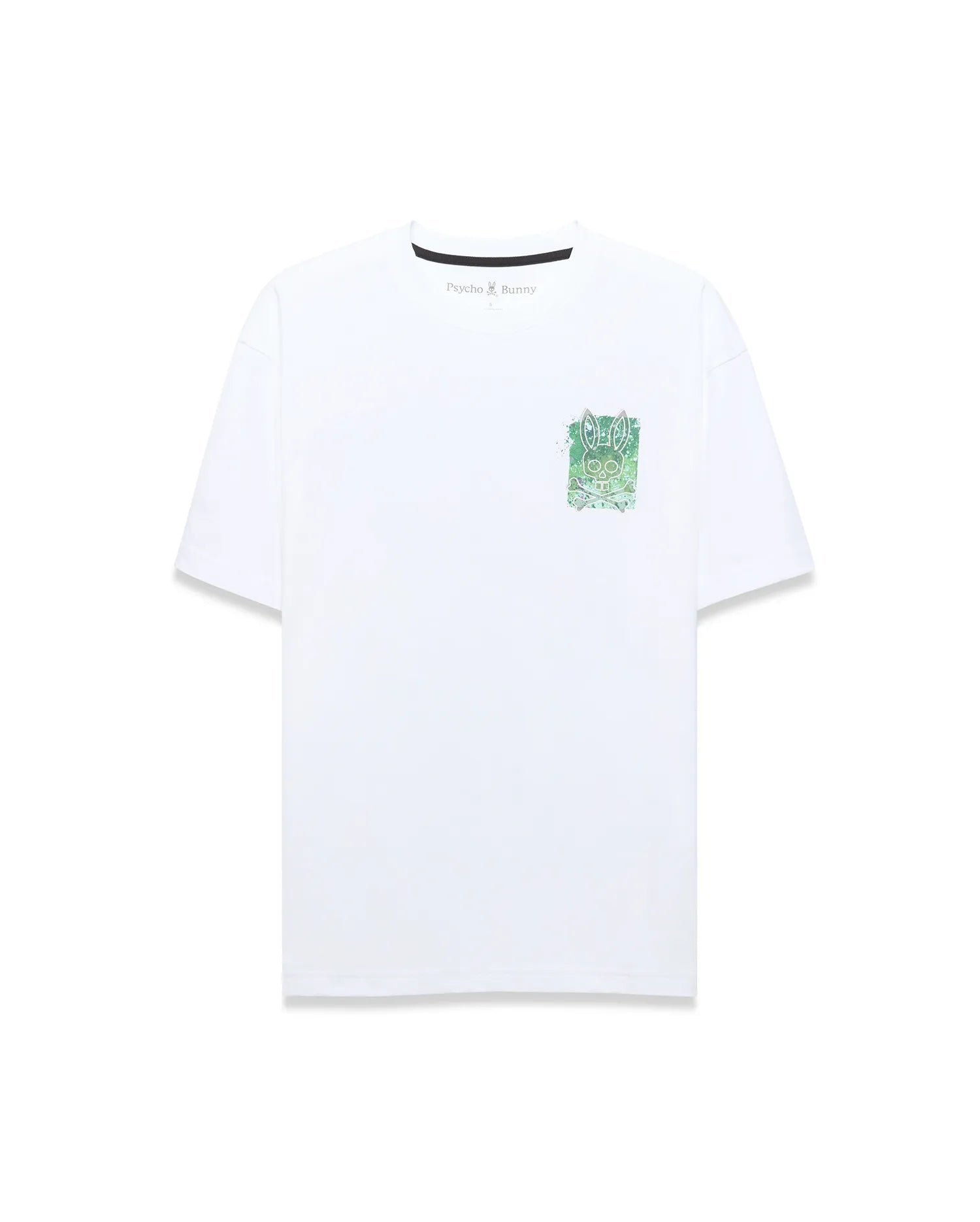 Psycho Bunny Men's Tees MEN'S ISAAC SPLATTER GRAPHIC TEE - MT0200681 t-shirt bianca