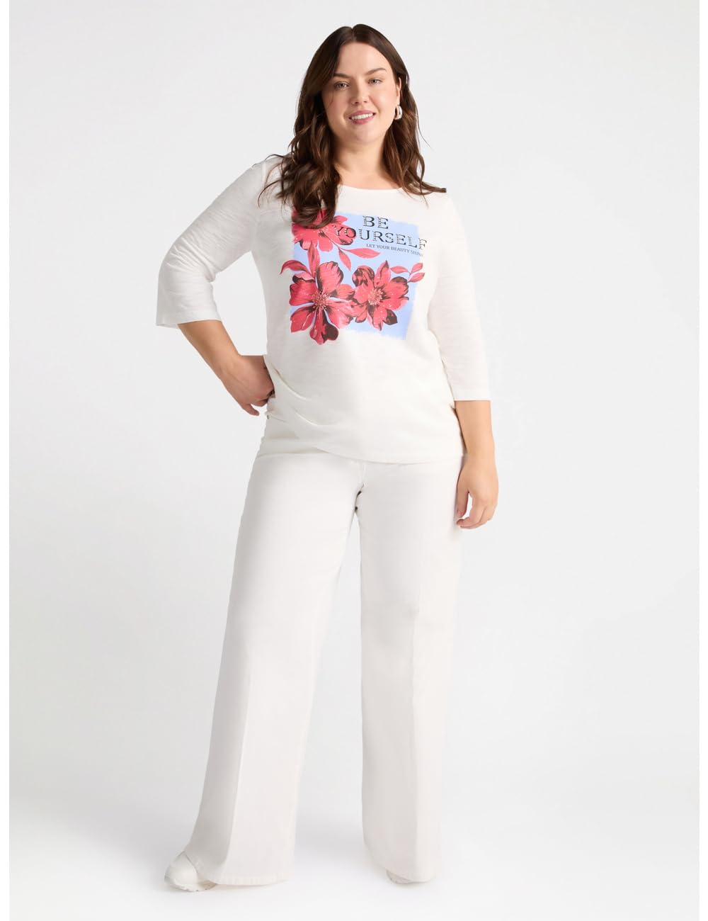 Fiorella Rubino Top e t-shirt T-shirt con stampa e scritta motivazionale S Plus