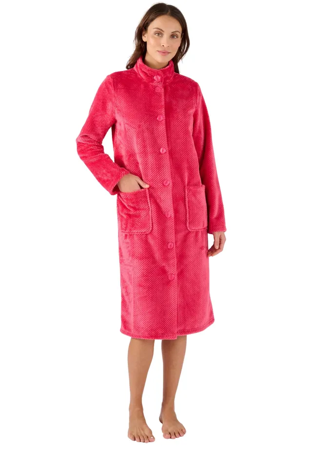 Damart Homewear Abito da camera Thermolactyl in maglia fantasia rosa XS 34-36