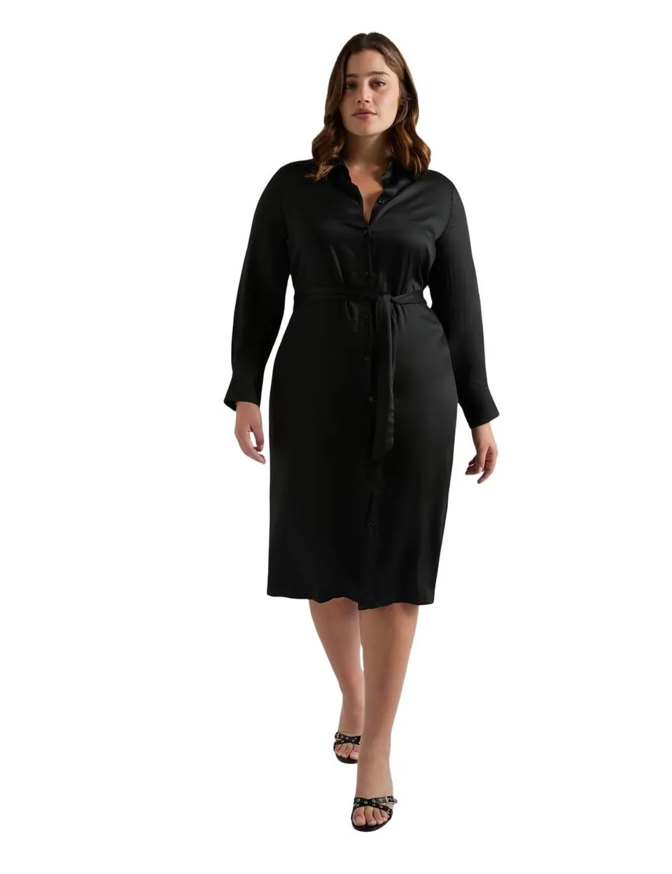 Fiorella Rubino Vestiti Chemisier vestito 46 Plus con cintura removibile