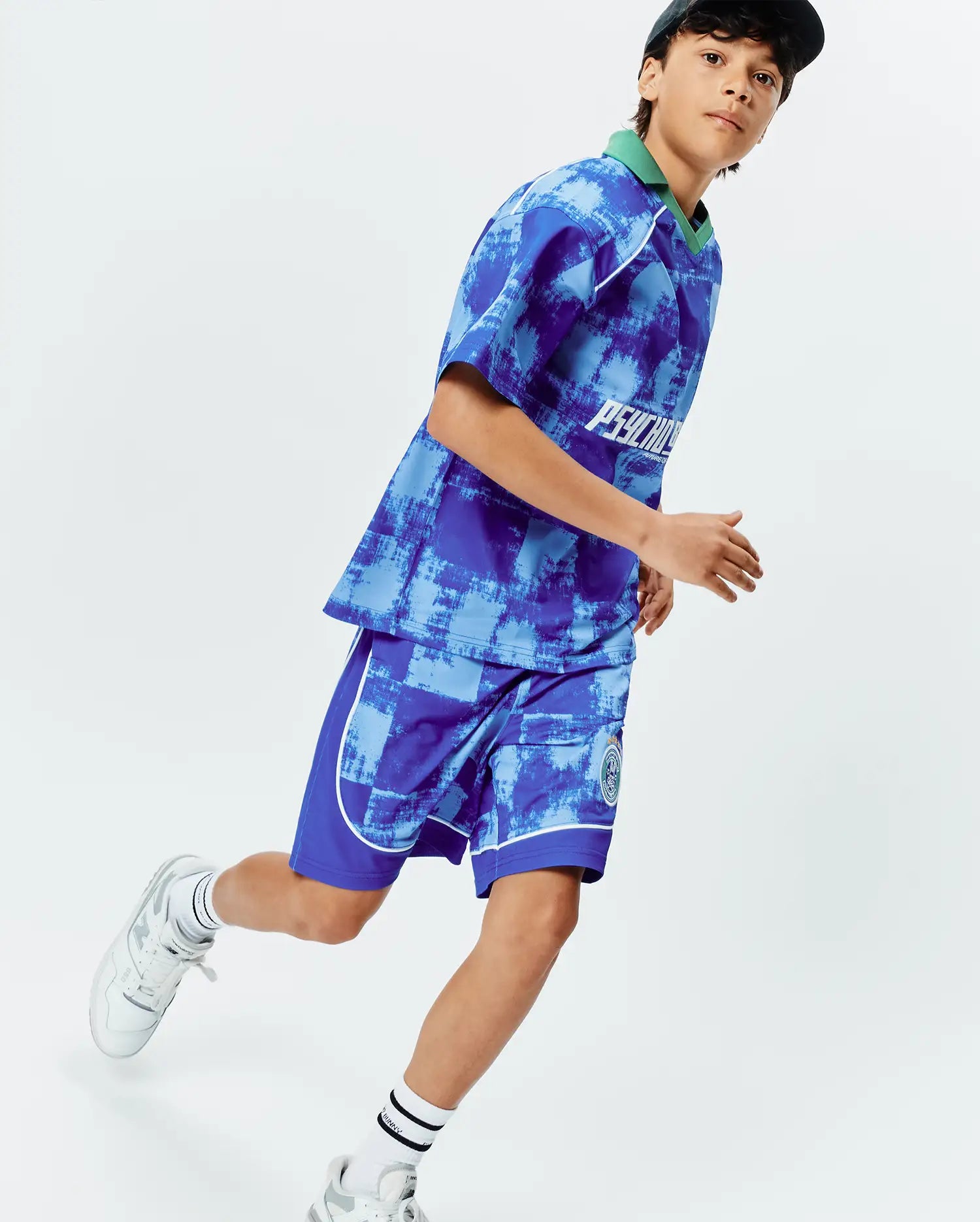 Psycho Bunny Kids Bottoms Micah Soccer Short pantaloncini blu 426
