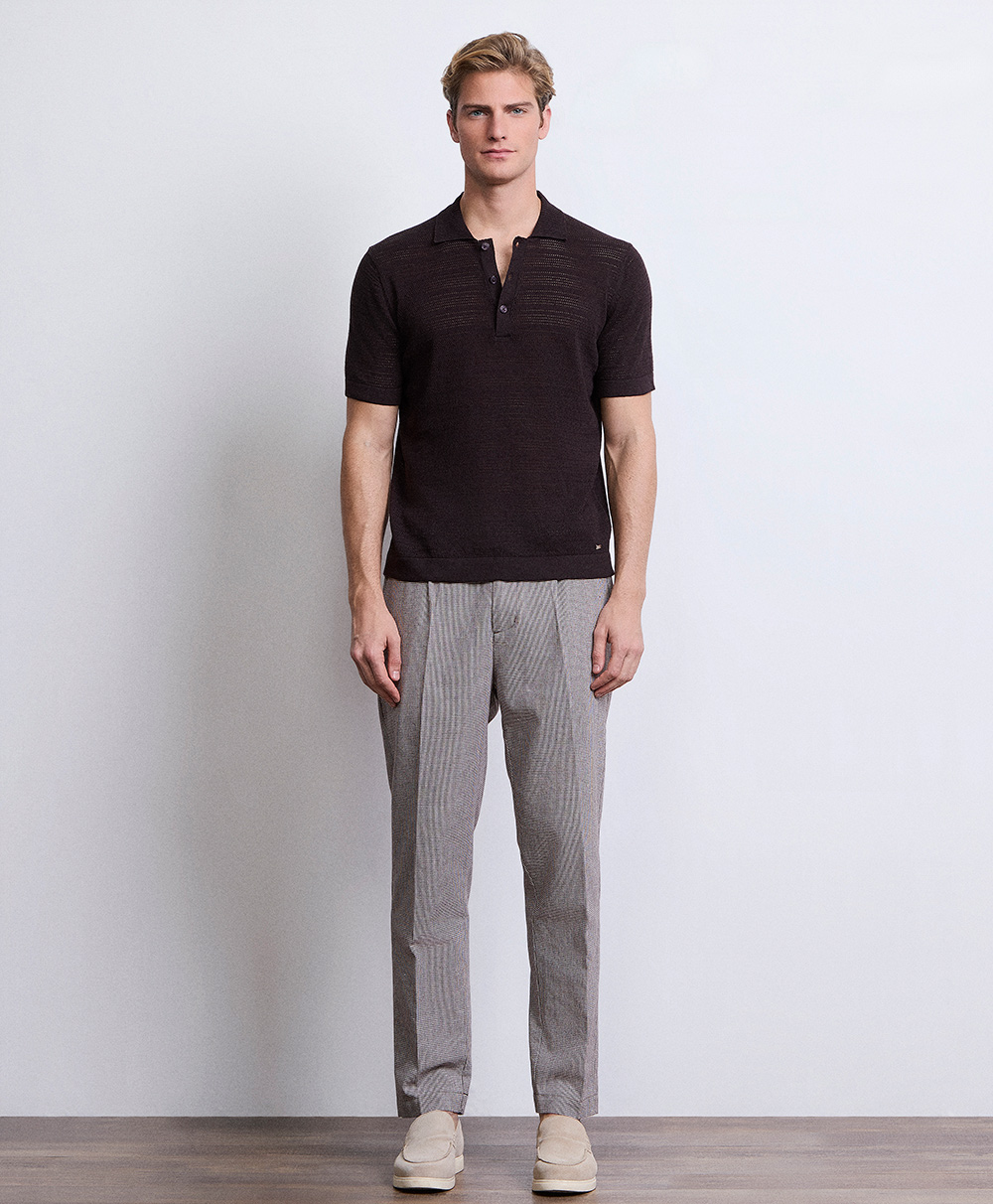 Markup Uomo Maglieria Polo in crochet