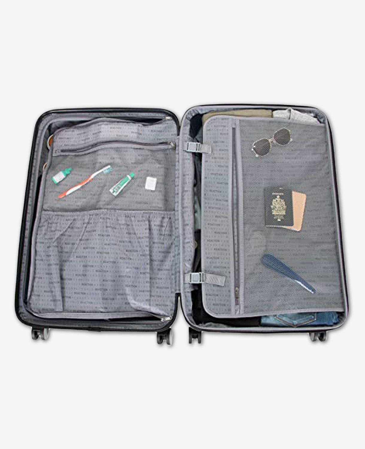Kenneth Cole Reaction Luggage Renegade Hard Side Expandable Suitcase valigia rigida nera espandibile