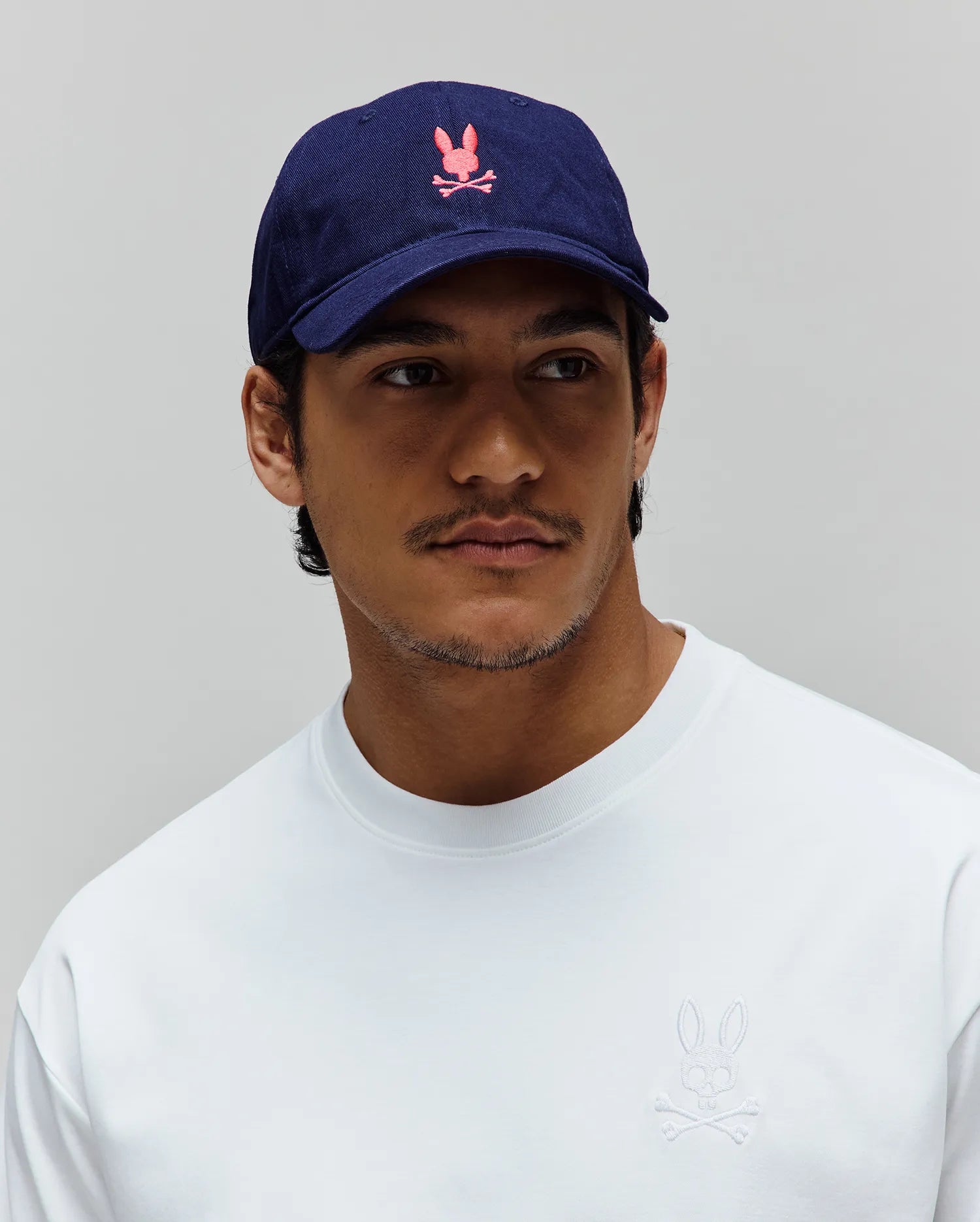 Psycho Bunny Accessories Jimmy Baseball Cap cappellino blu cotone