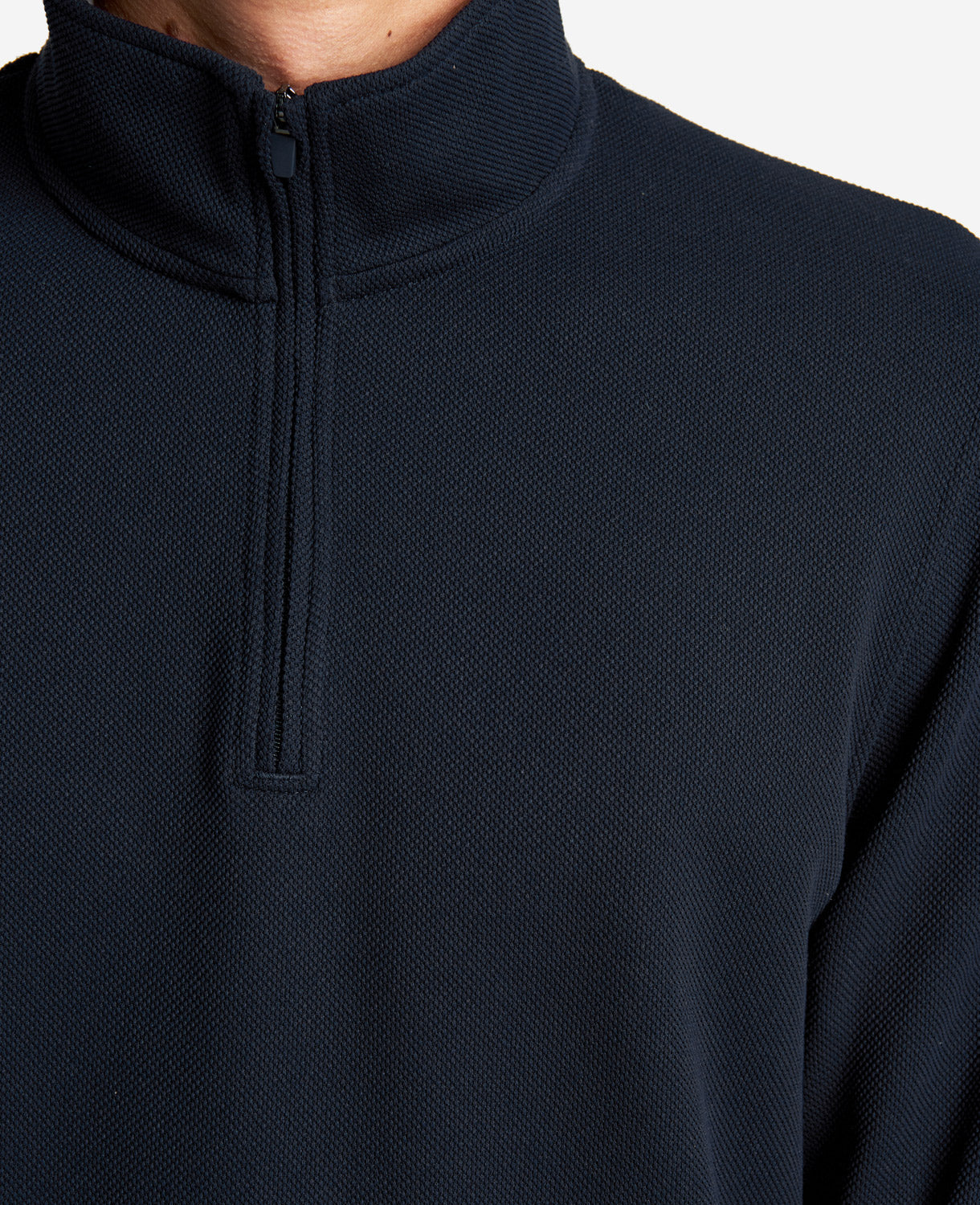 Kenneth Cole Reaction Clothing Kenneth Cole Sport Quarter-Zip Knit Pullover pullover blu navy S traspirante
