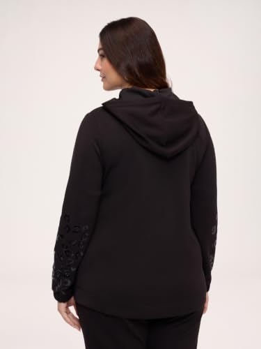 Fiorella Rubino Maglie e felpe Felpa aperta con stampa macula S Plus