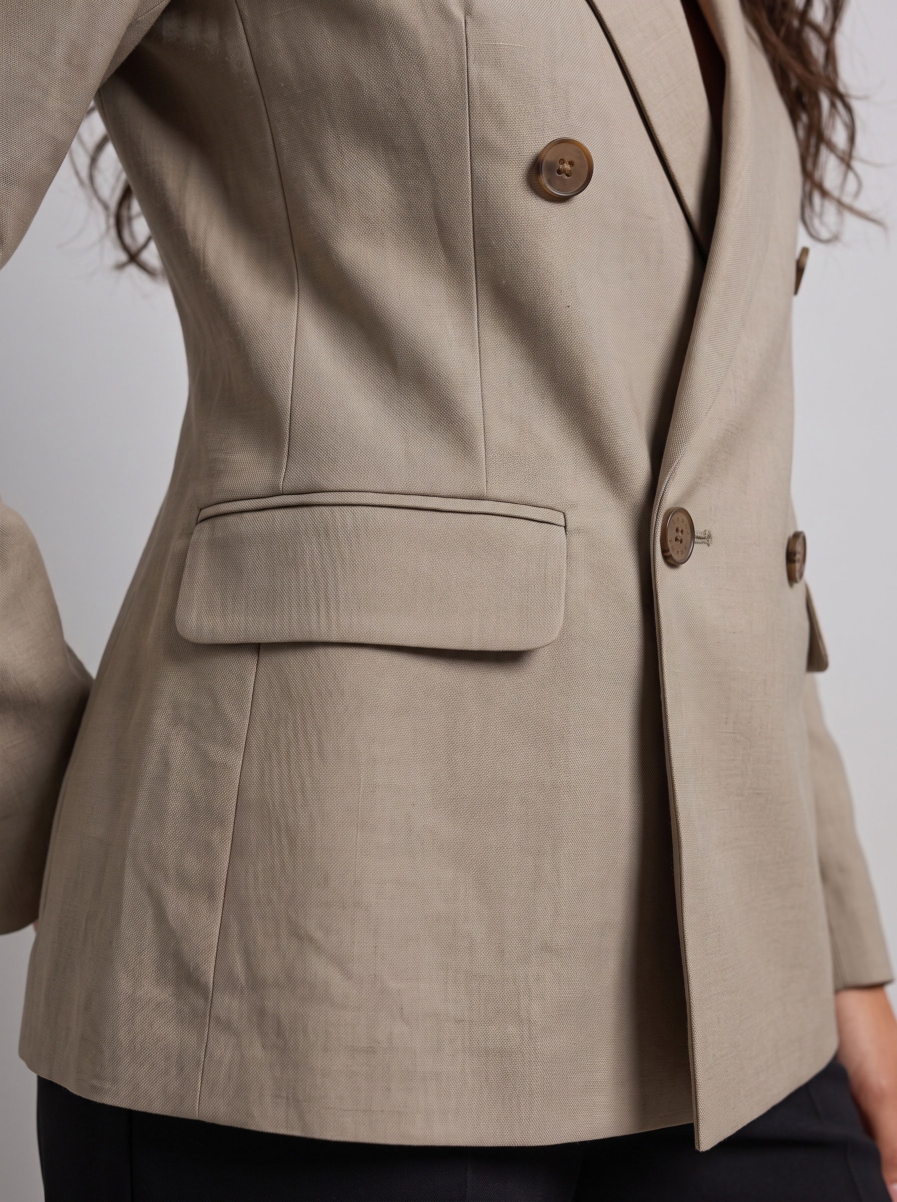 Markup Donna Tailleur & Blazer Blazer doppiopetto in flanella pettinata