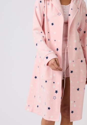 Damart Homewear Thermolactyl Accappatoio donna rosa stampato