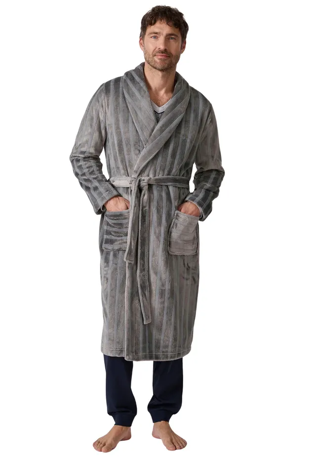Damart Homewear vestaglia Thermolactyl uomo in maglia jacquard