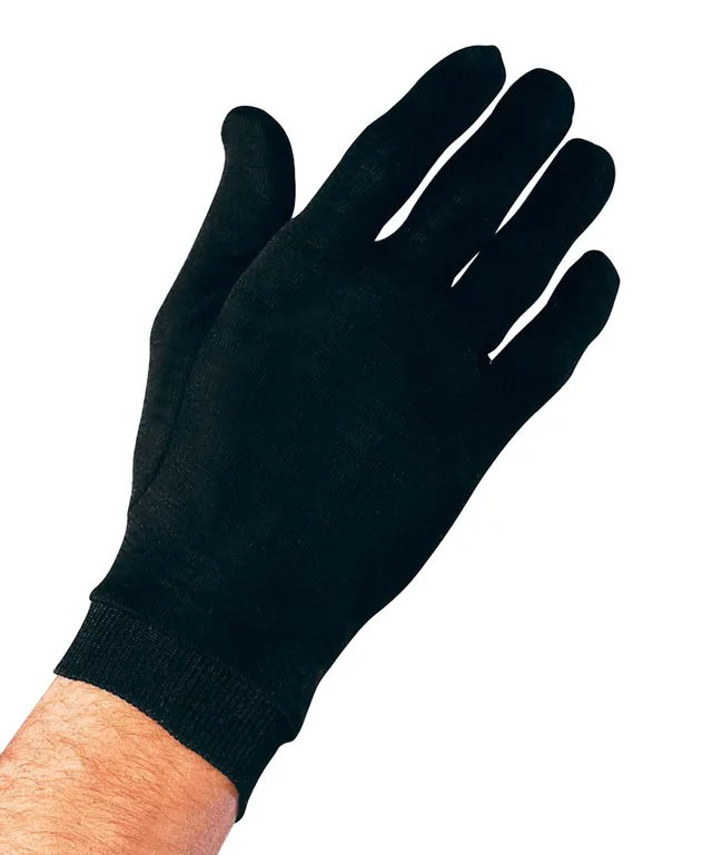 Damart Accessori guanti Termolactyl e seta neri 22-24