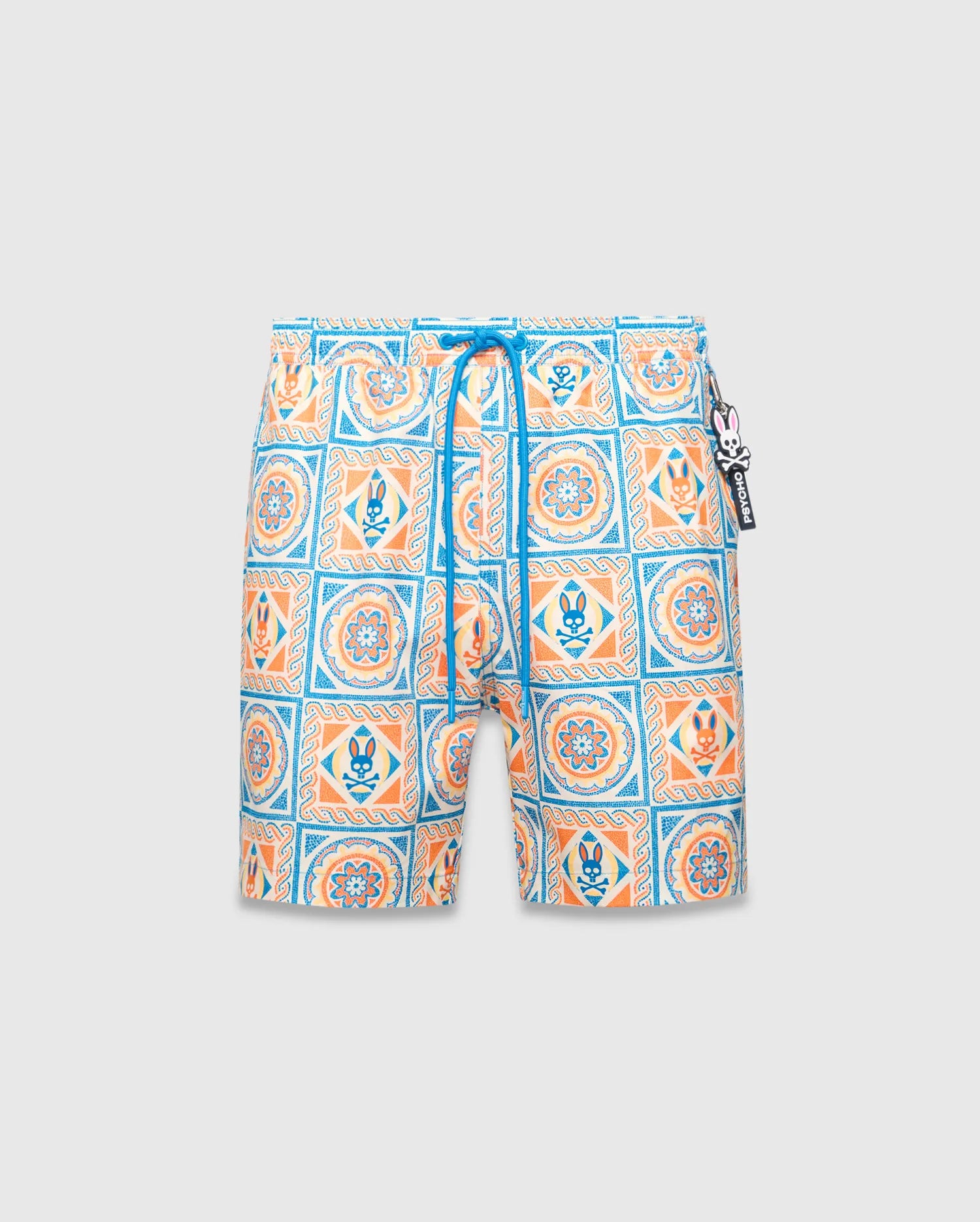 Psycho Bunny Frank Swim Trunk 6" costume blu XXS-XXXL con rete