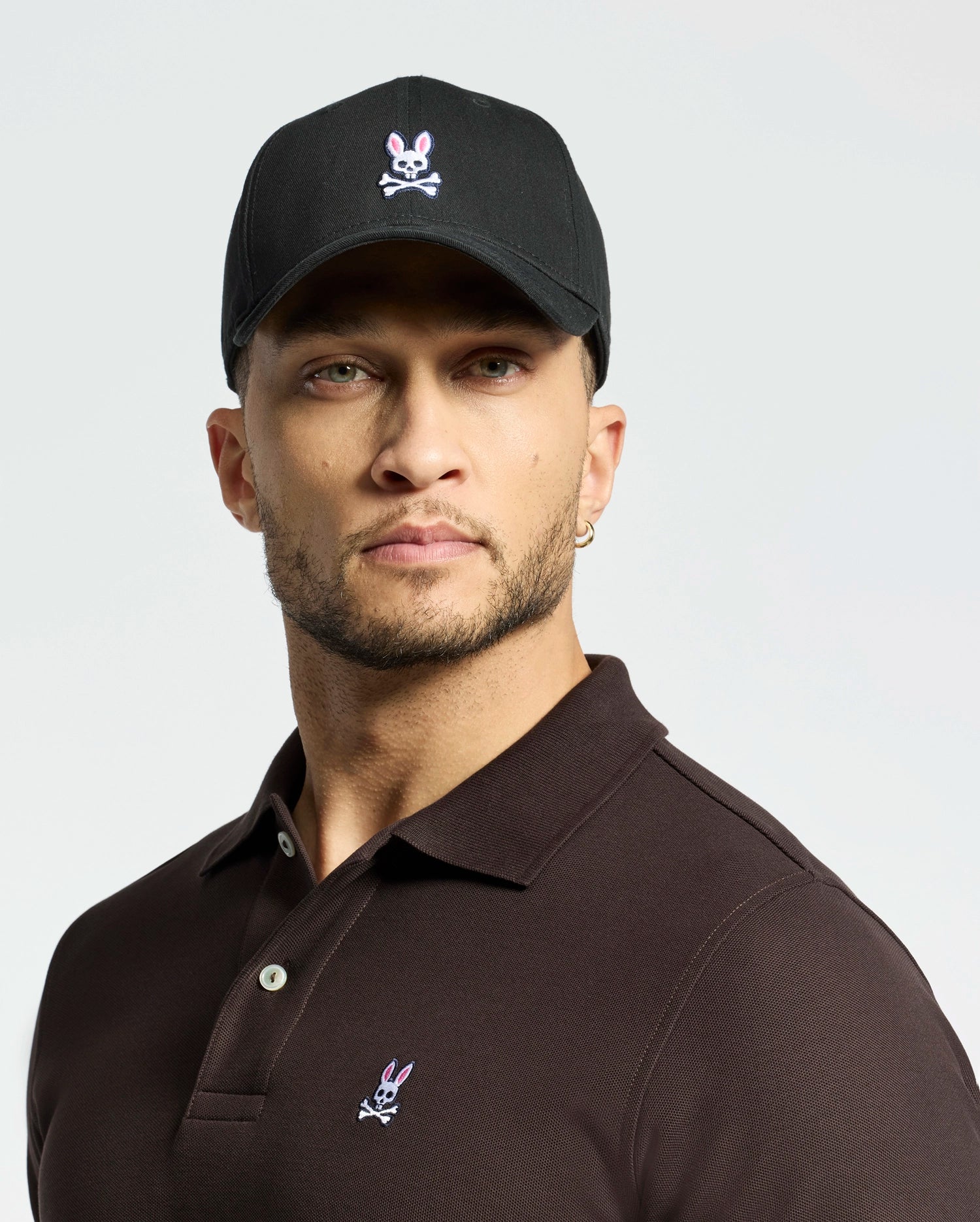 Psycho Bunny Accessories B6A816A1HT cappellino baseball nero cotone