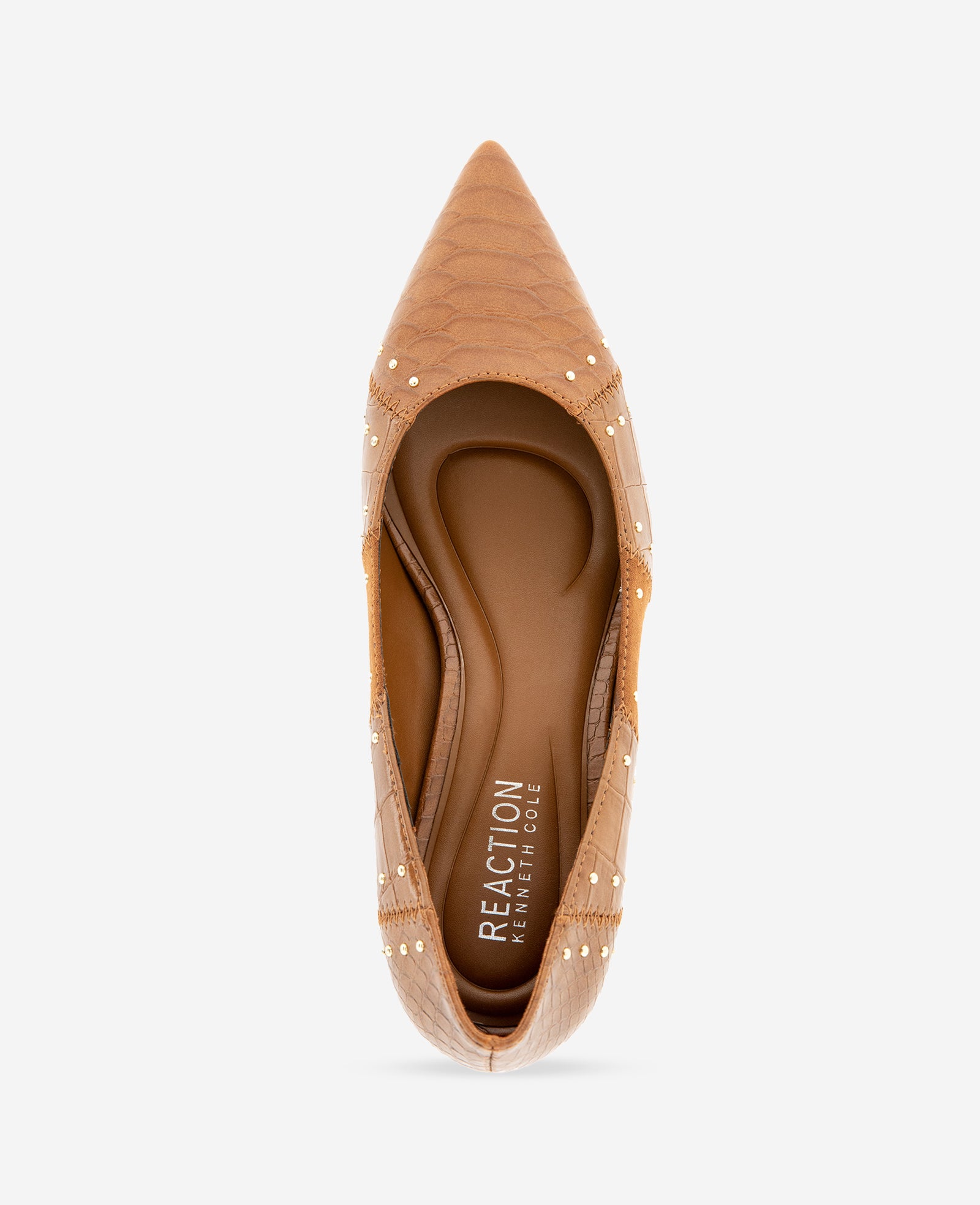 Kenneth Cole Reaction Shoes REACTION Mandy Studded Pump décolleté Caramel Croco