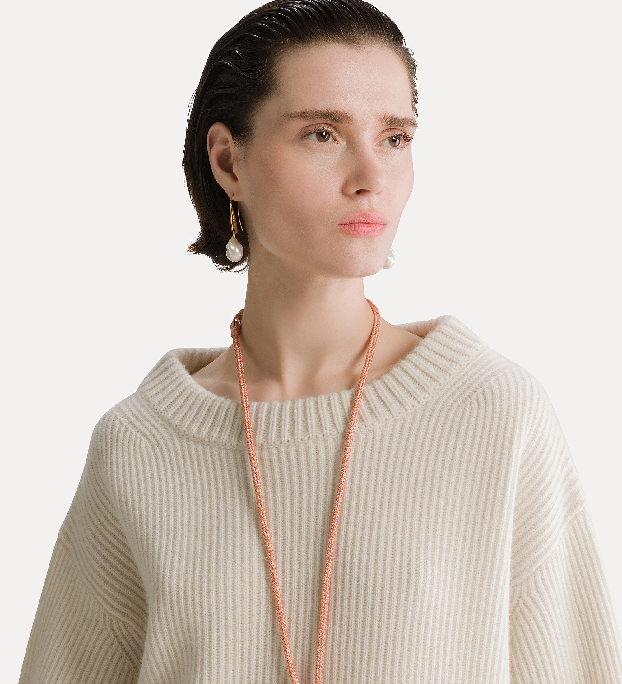 Forte maglieria Wool and Ribbed Knit Jumper Pure pure maglione in lana e cashmere