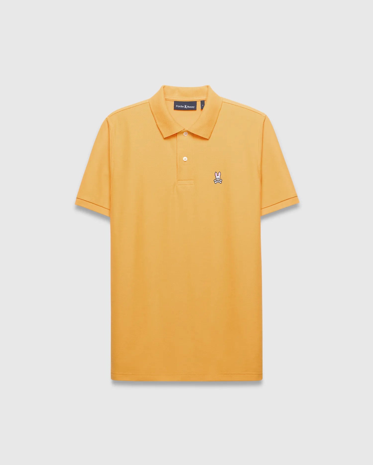 Psycho Bunny Men's Polos Classic Pique Polo B6K001F200 polo gialla in piqué