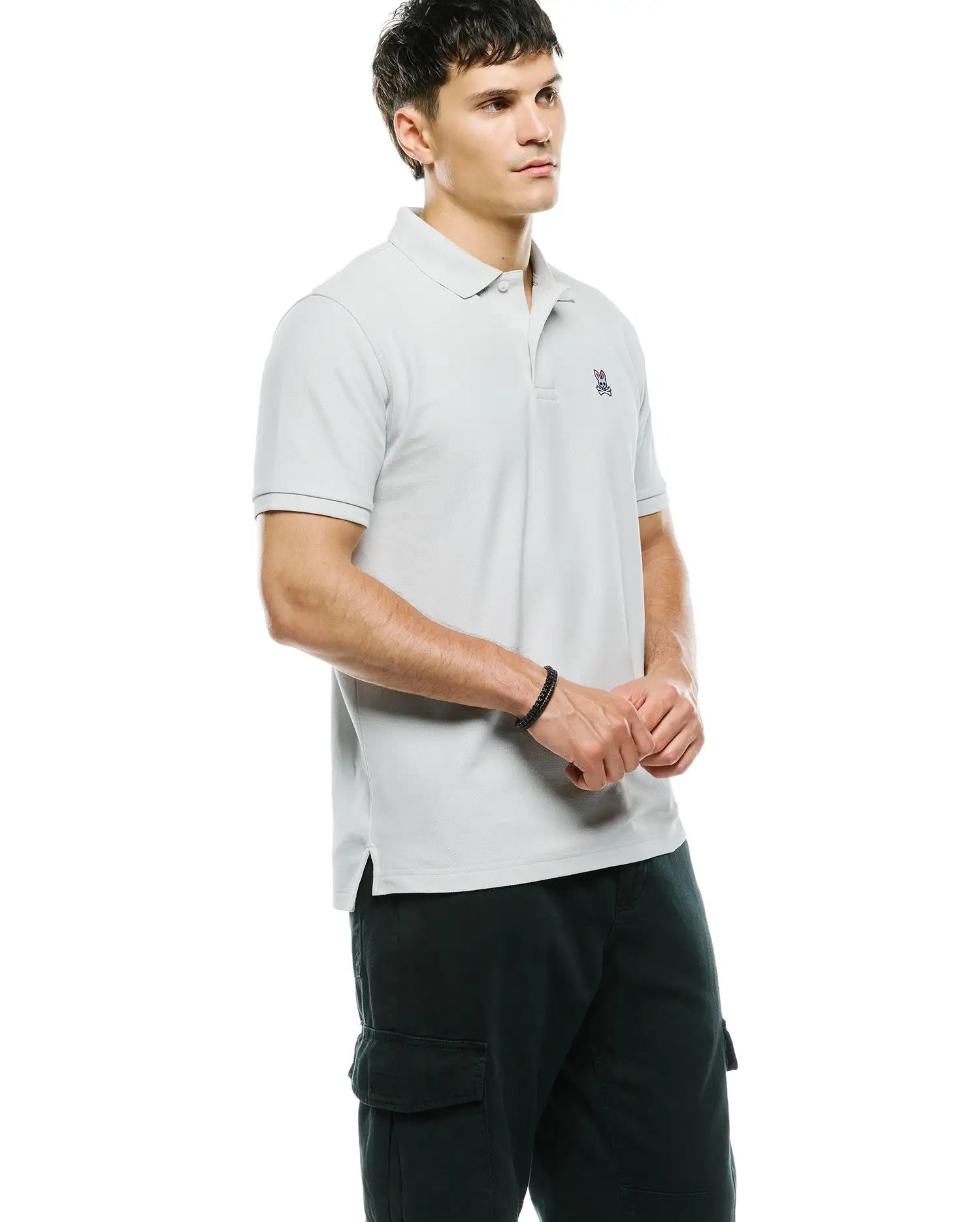 Psycho Bunny Men's Polos B6K001F200 polo Dawn Blue cotone Pima