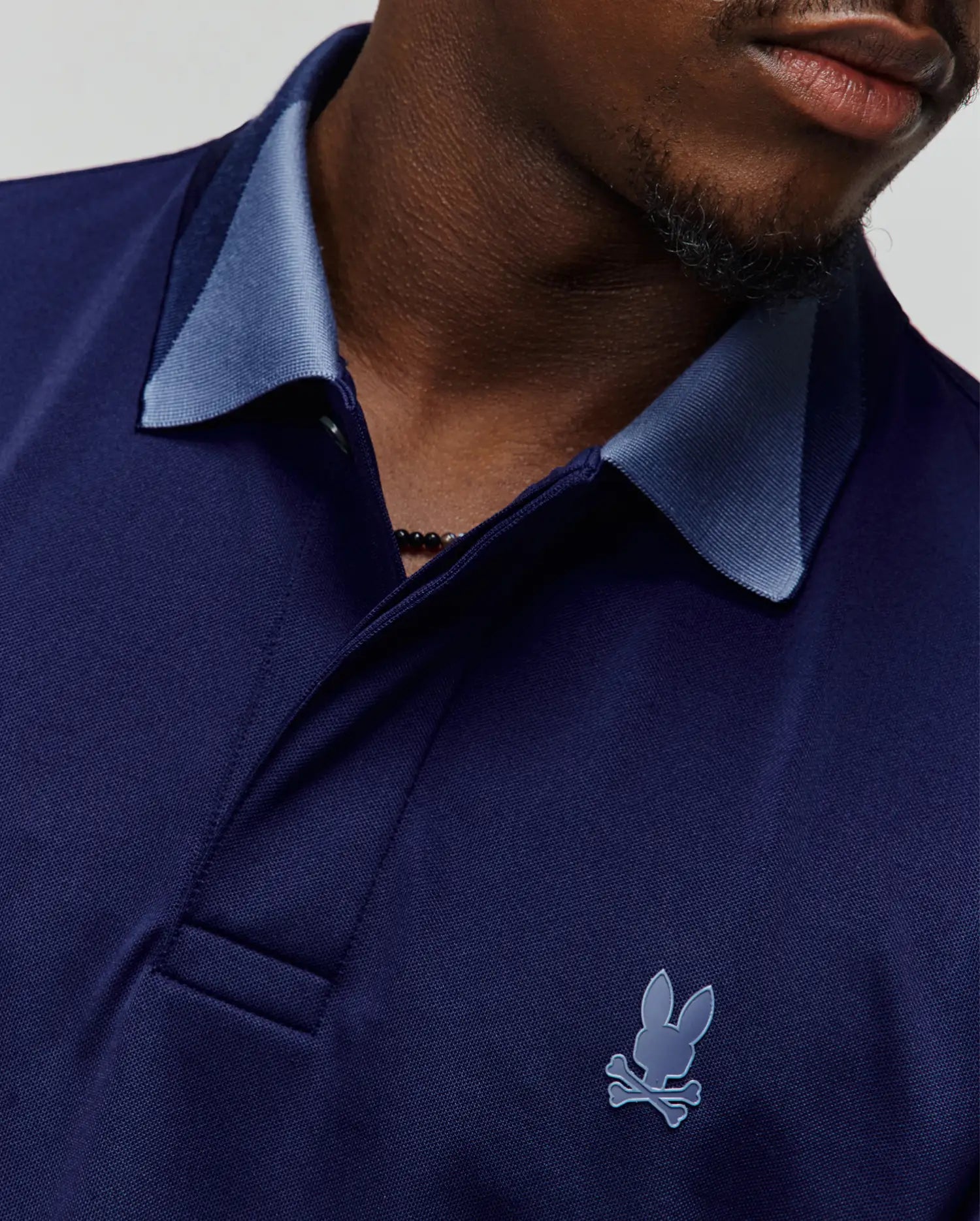 Psycho Bunny Men's Polos Onyx Sport Polo 402 Evening Blue elasticizzata