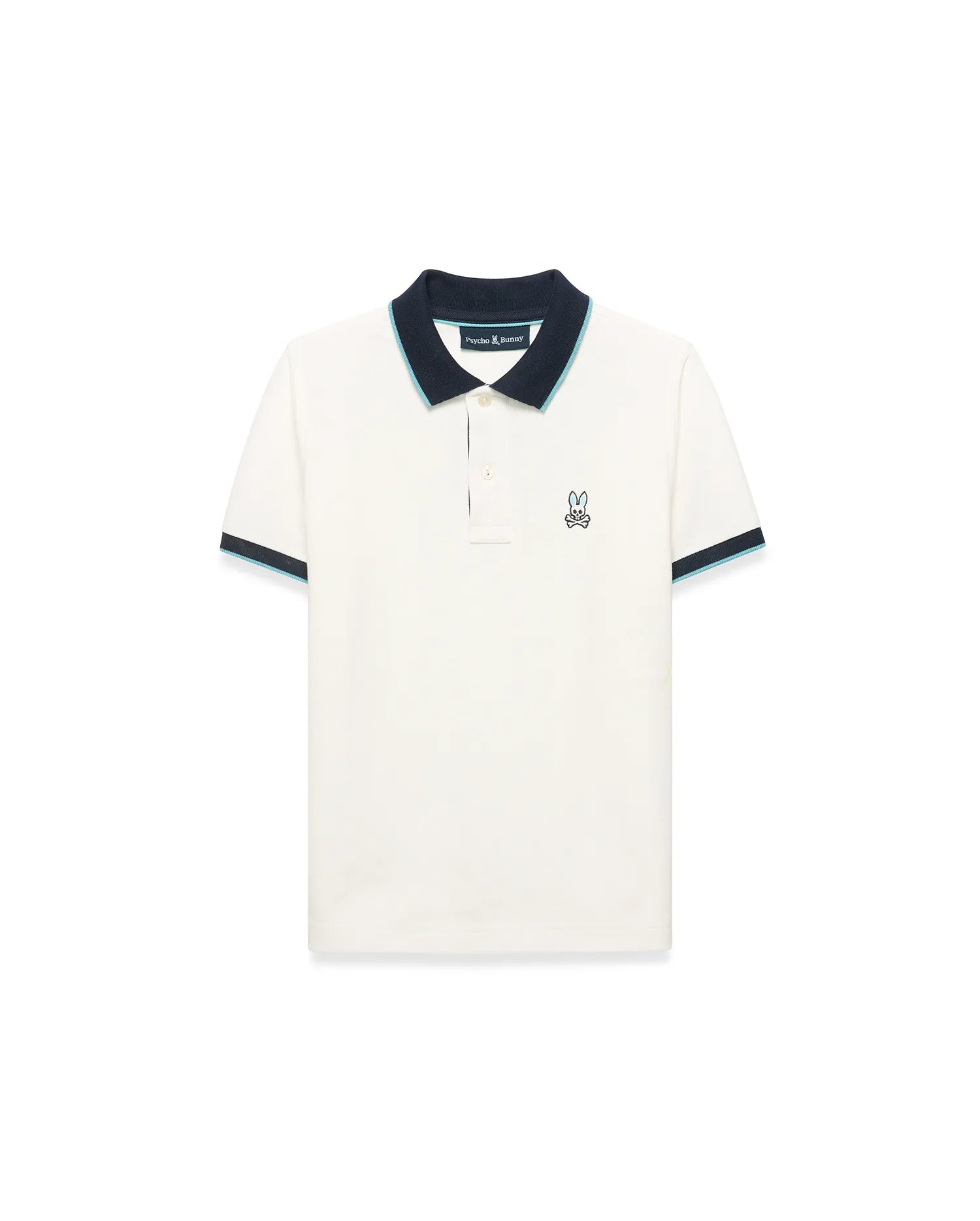 Psycho Bunny Kids Polo Shirts Kids' Klaus Pique Polo polo ecru 2T–XL