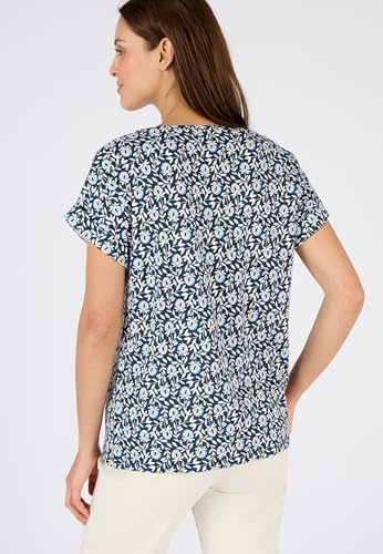 Damart Prêt-à-porter T-shirt Fiammato con stampa vegetale 42-44 cotone modal