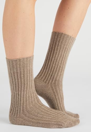 Damart Thermolactyl Calze donna 2 paia blu marino e beige