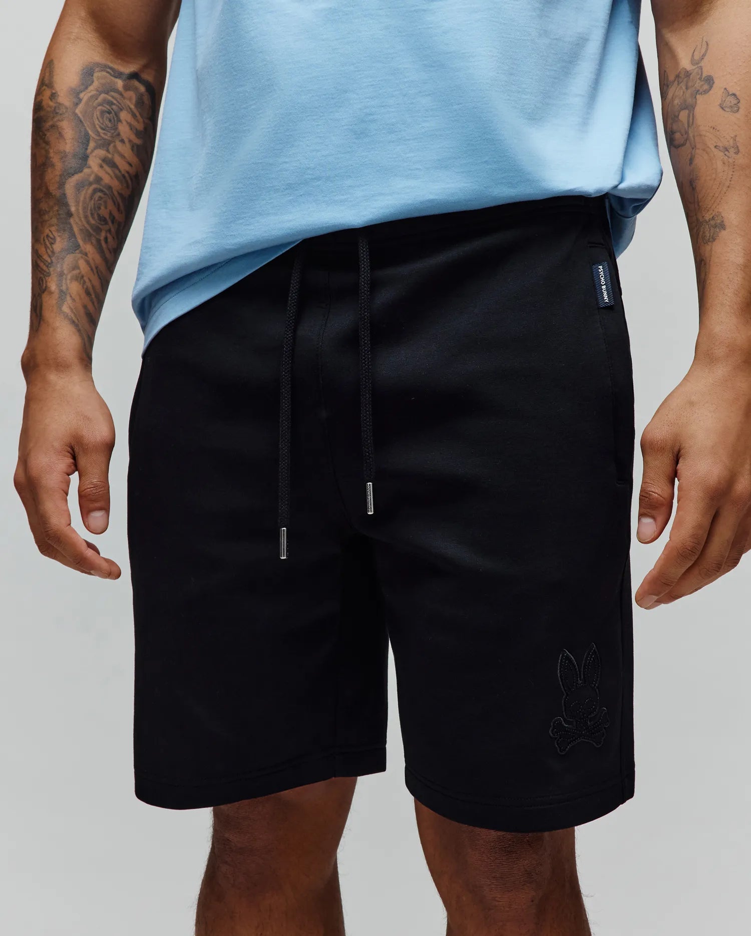 Psycho Bunny Men's Shorts MENS BARRY MODAL SHORT 8" - MB0900037 pantaloncini neri